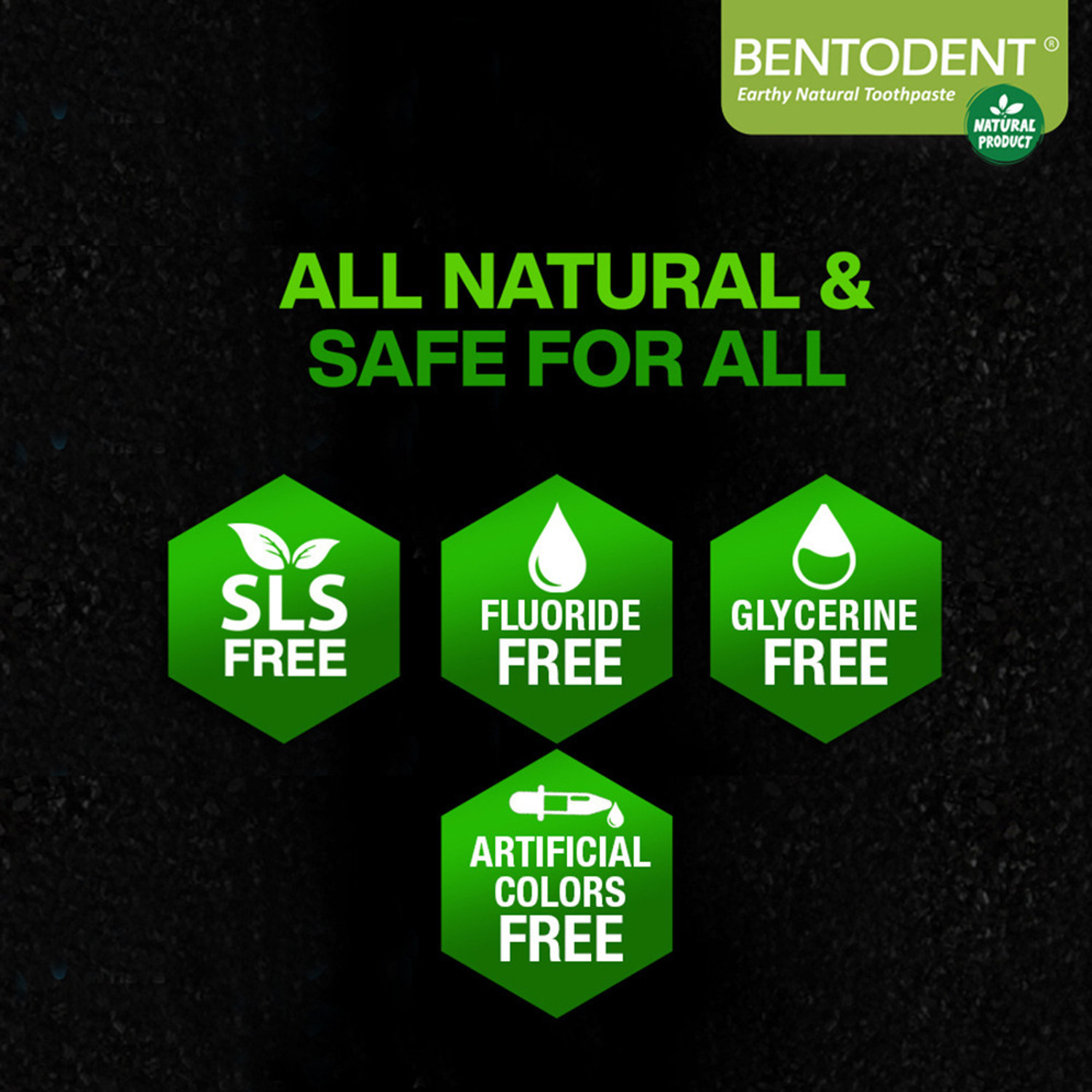 Image of bentodent Activated Charcoal Toothpaste with a Soft Charcoal Bamboo Toothbrush