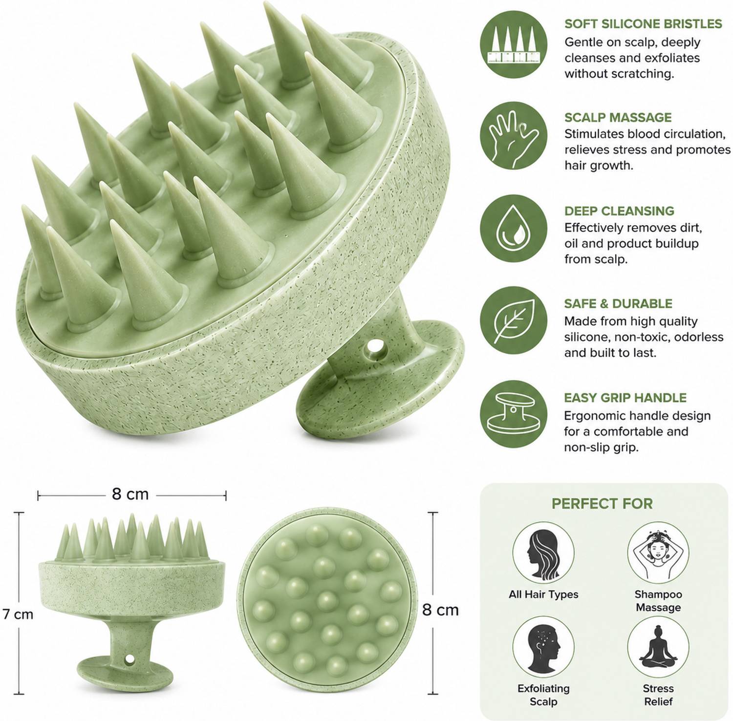 Famire Silicone Bath Brush + Scrubber + Massager - Image 4