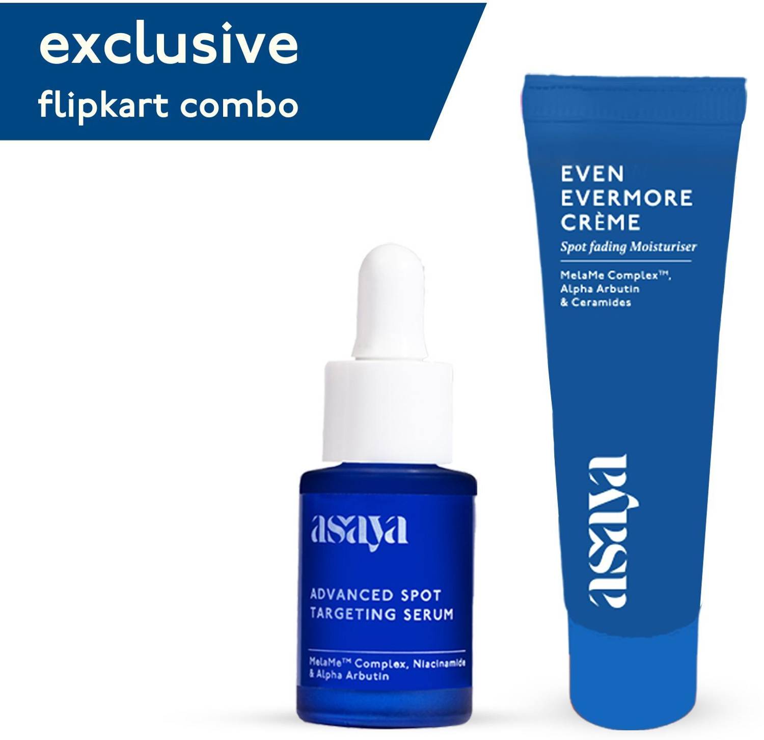 asaya Spot Pigmentation Face Serum & Ceramide Moisturizer, Combo Skin Care Kit