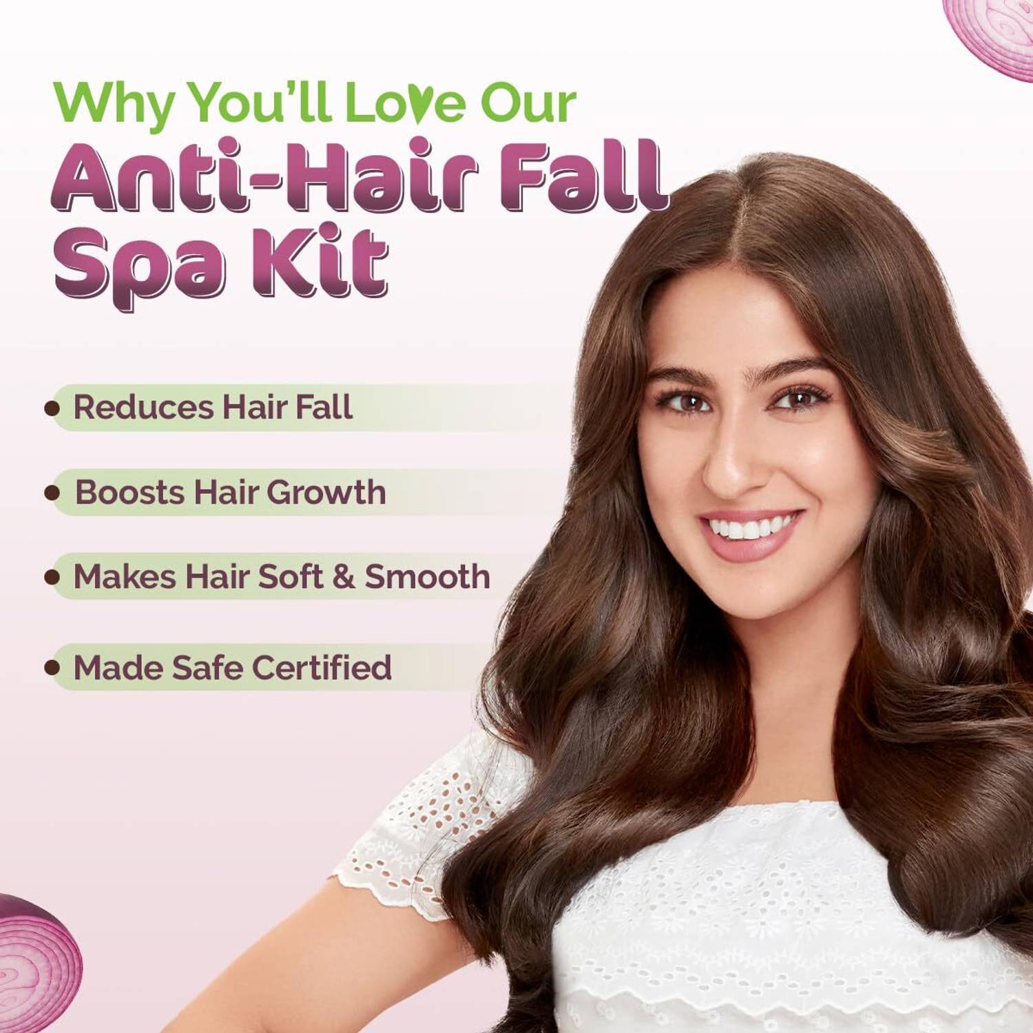 Mamaearth Anti Fall Spa Range with Onion Hair Oil + Shampoo + - Image 3