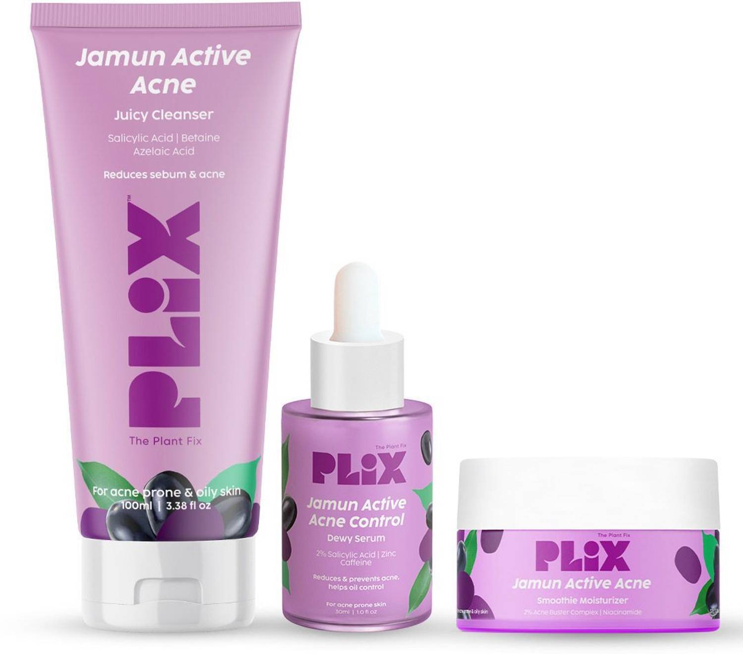 The Plant Fix Plix Jamun Skin Care Gift Box for Reducing Active A