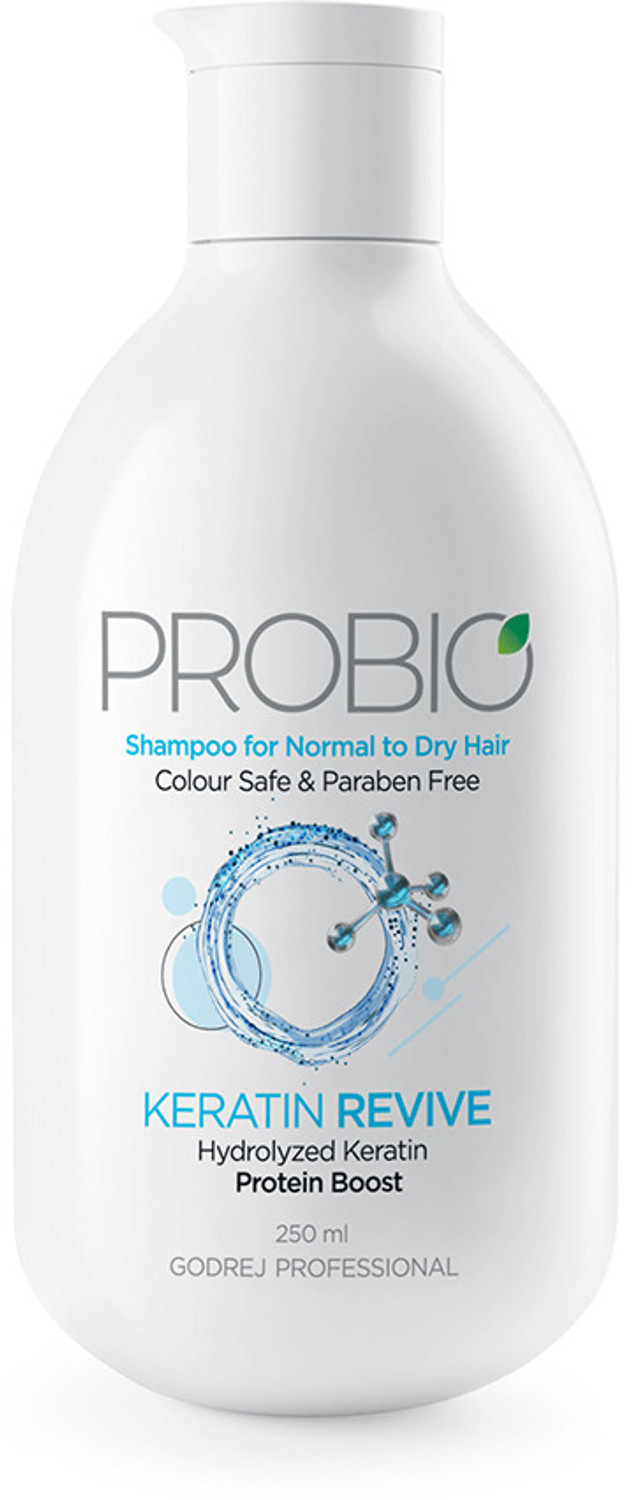 Image of Godrej Professional Probio Keratin Revive Shampoo(250ml) and Mask(200g))| For Normal to Dry Hair