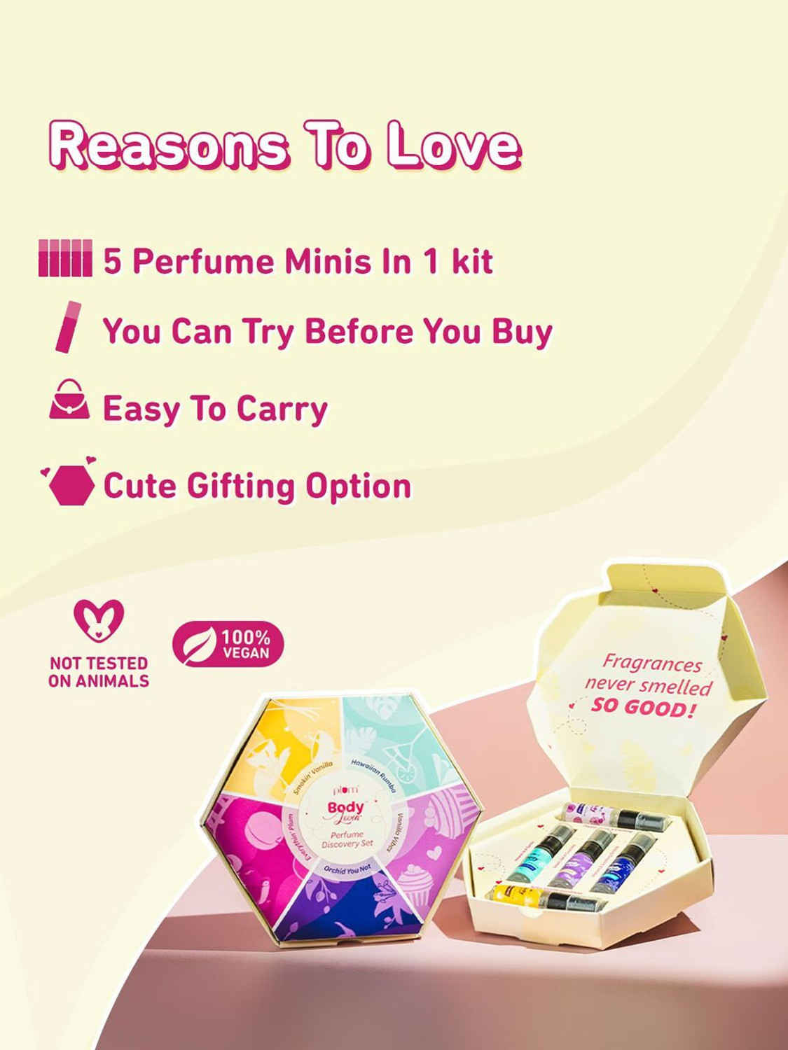 Image of Plum BodyLovin' Perfume Discovery Set | 5X5ml Pocket Perfumes | Long Lasting Fragrance