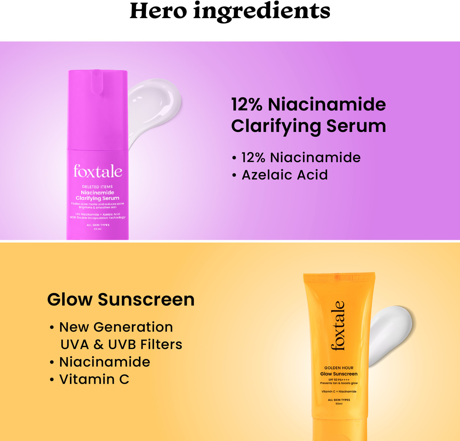 Image of Foxtale Protect & Perfect Duo | Clear Skin & Sun Protection