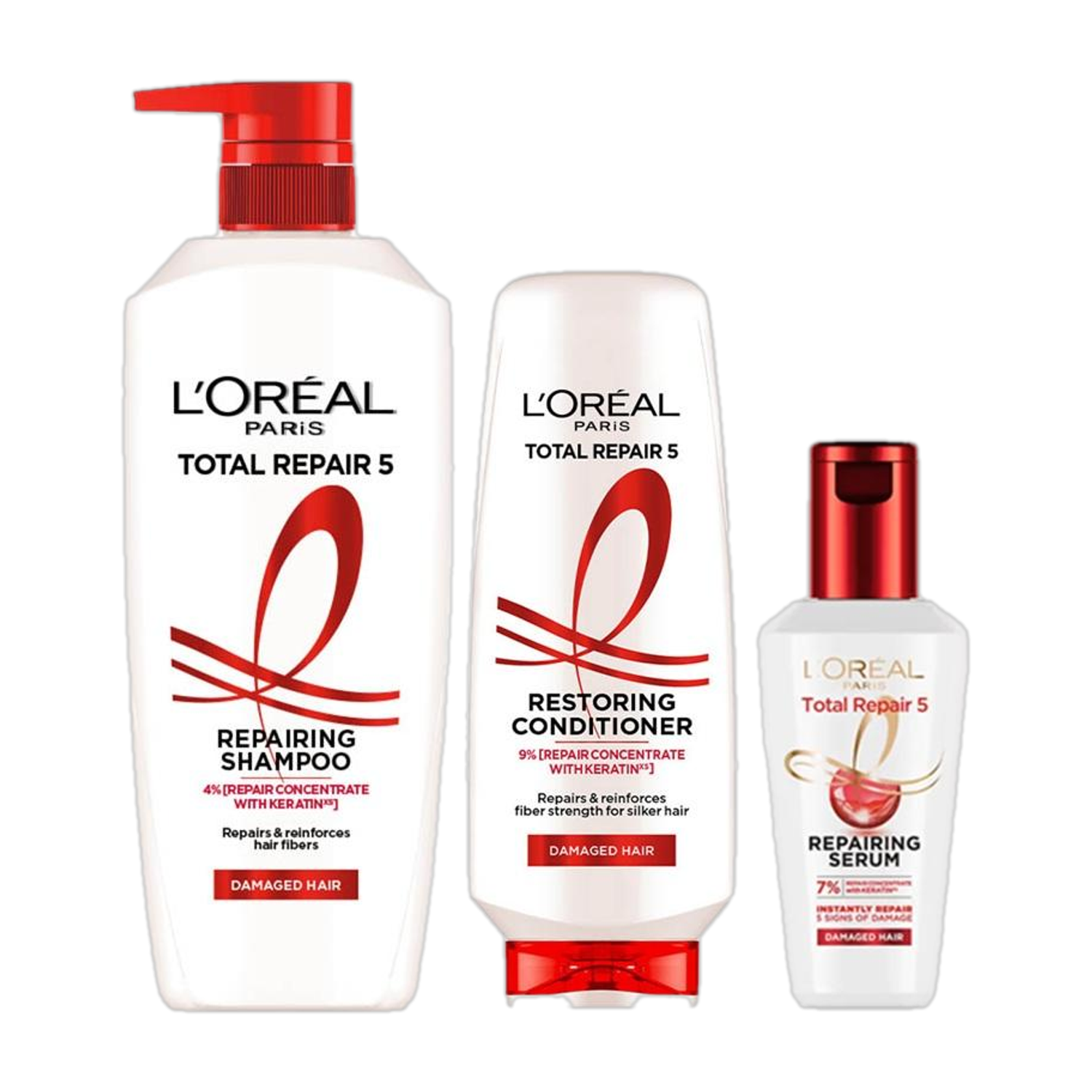 L'Oréal Paris Total Repair 5 Shampoo 650ml + Conditioner 175ml +