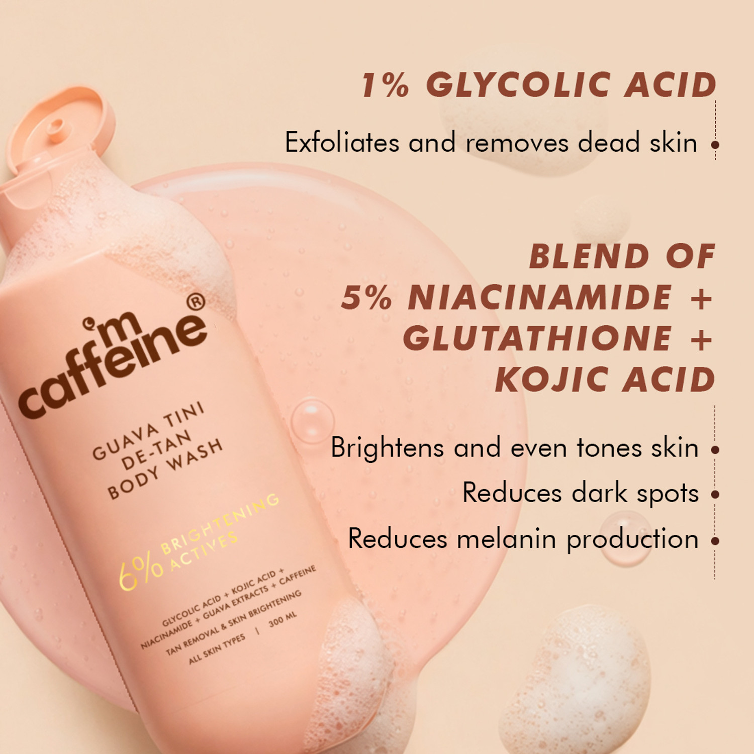 Image of mCaffeine 3-in-1 Take A Dip Deo Body Wash & Guava Tini De-Tan Body Wash Combo