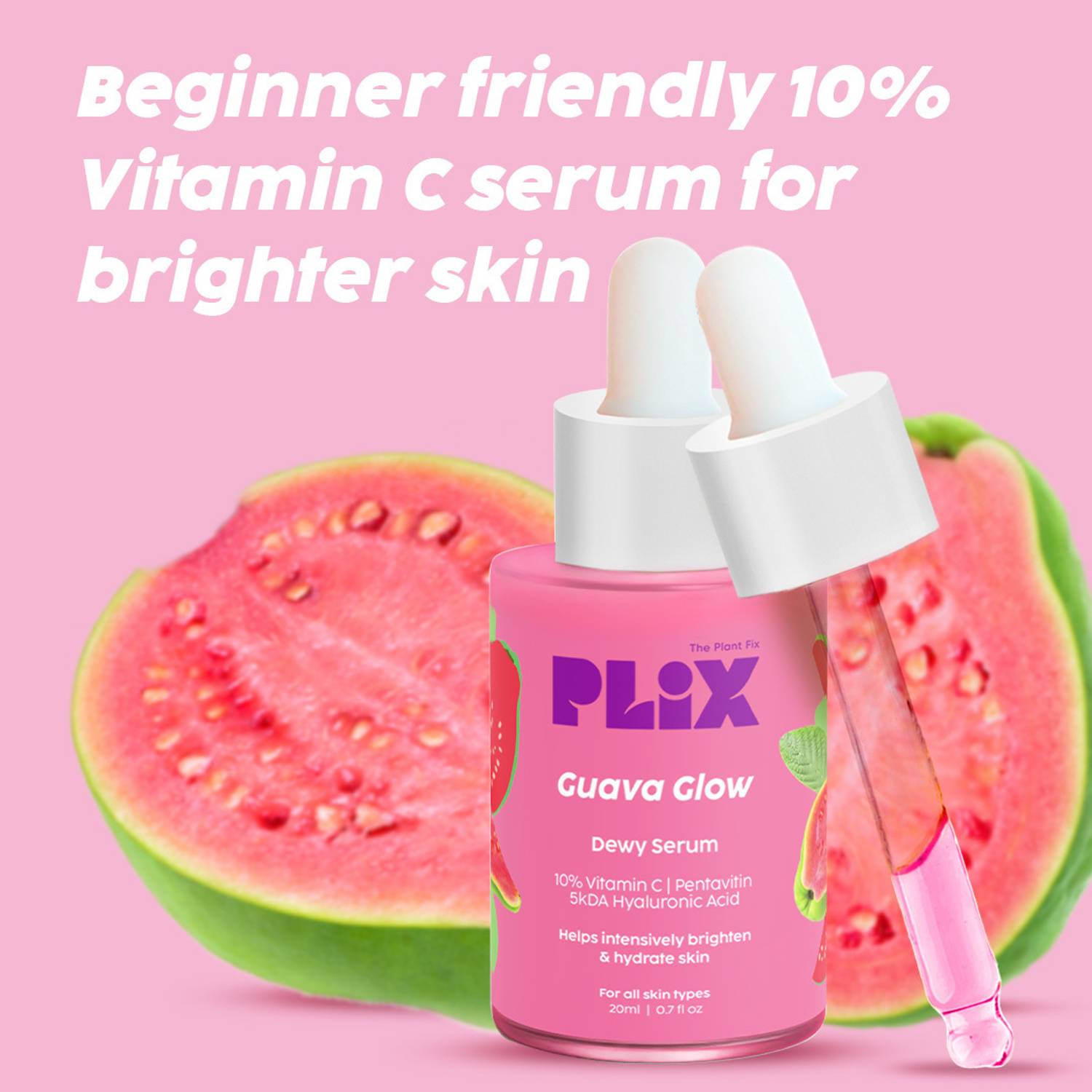 The Plant Fix Plix 10% Vitamin C Guava Face Serum - Image 2