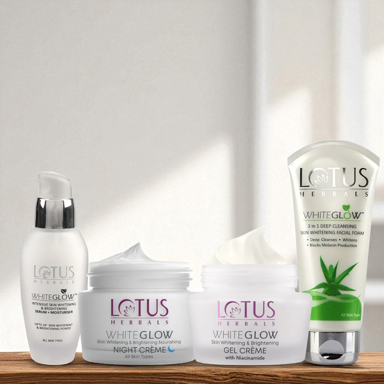 Image of LOTUS HERBALS WhiteGlow Brighting Beauty Ritual Combo