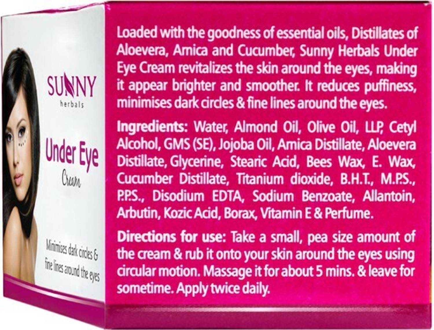 Sunny Herbals Under Eye Cream 50gm - Image 2