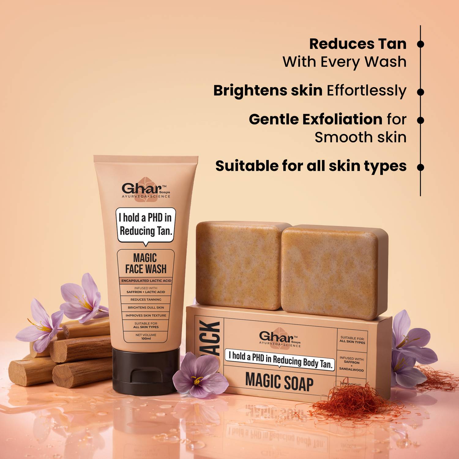 Ghar Soaps De-Tan Magic Combo - Pack of 2 - Image 3