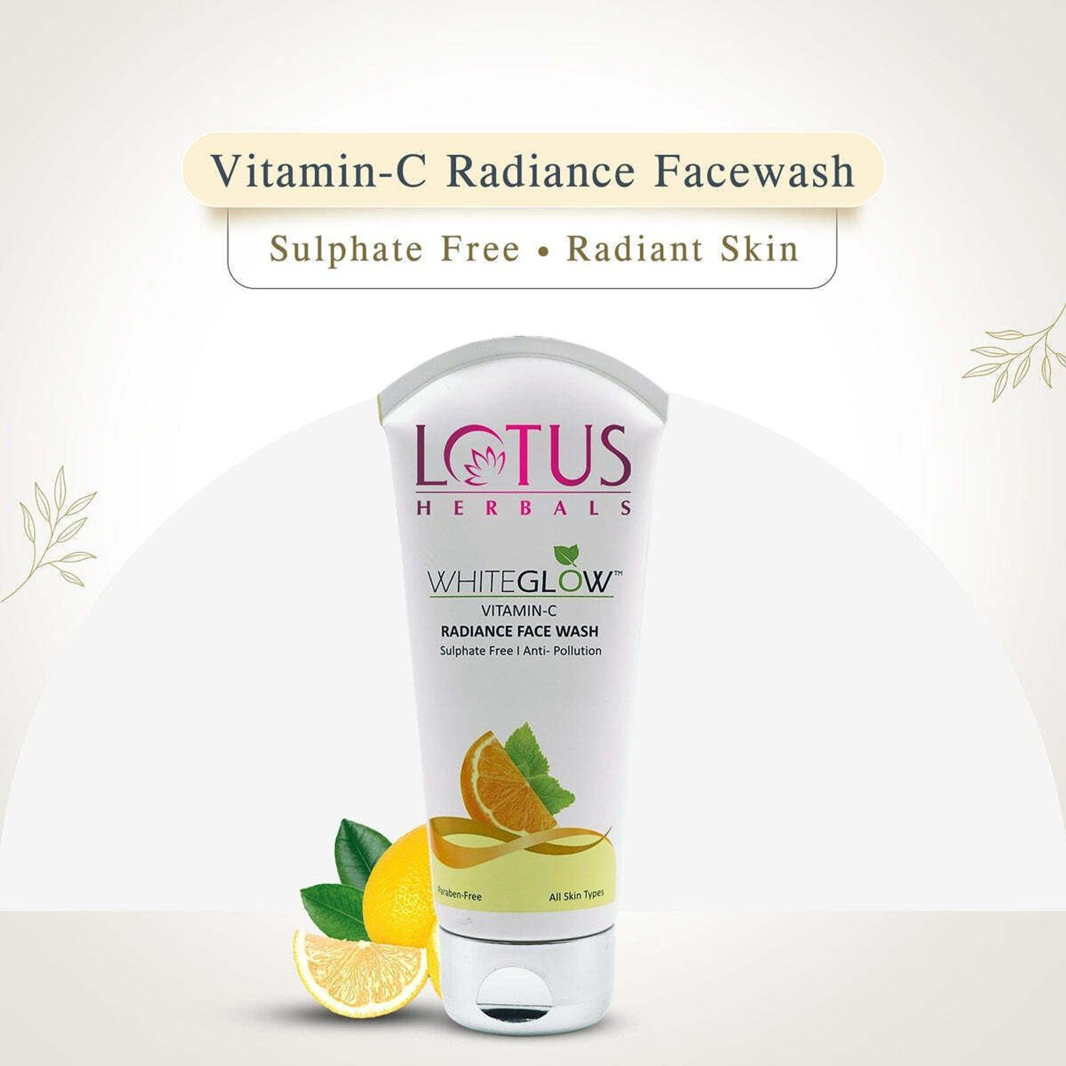 Image of LOTUS HERBALS WHITEGLOW VITAMIN C + GOLD RADIANCE SERUM GEL CREME FACEWASH