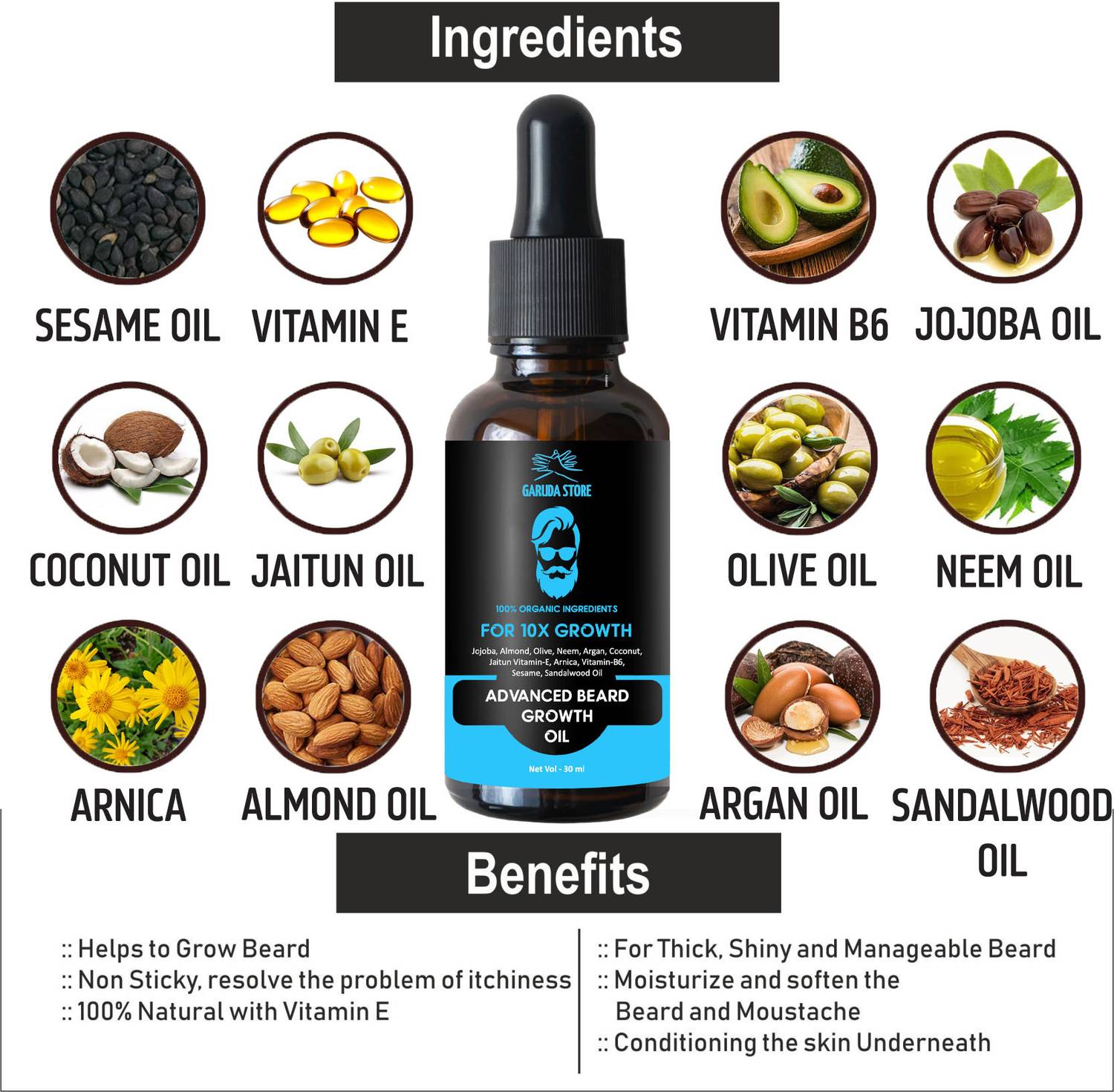 Garuda Beard Oil for Men - Image 2