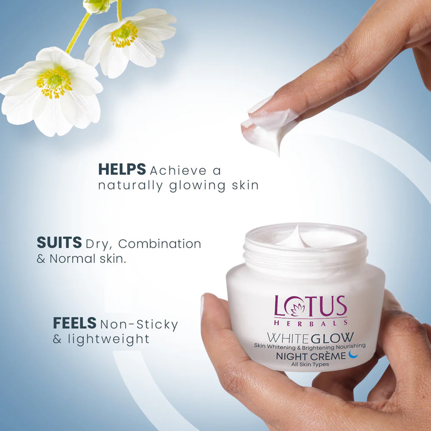 Image of LOTUS HERBALS WhiteGlow Skin Nourishing Night Creme