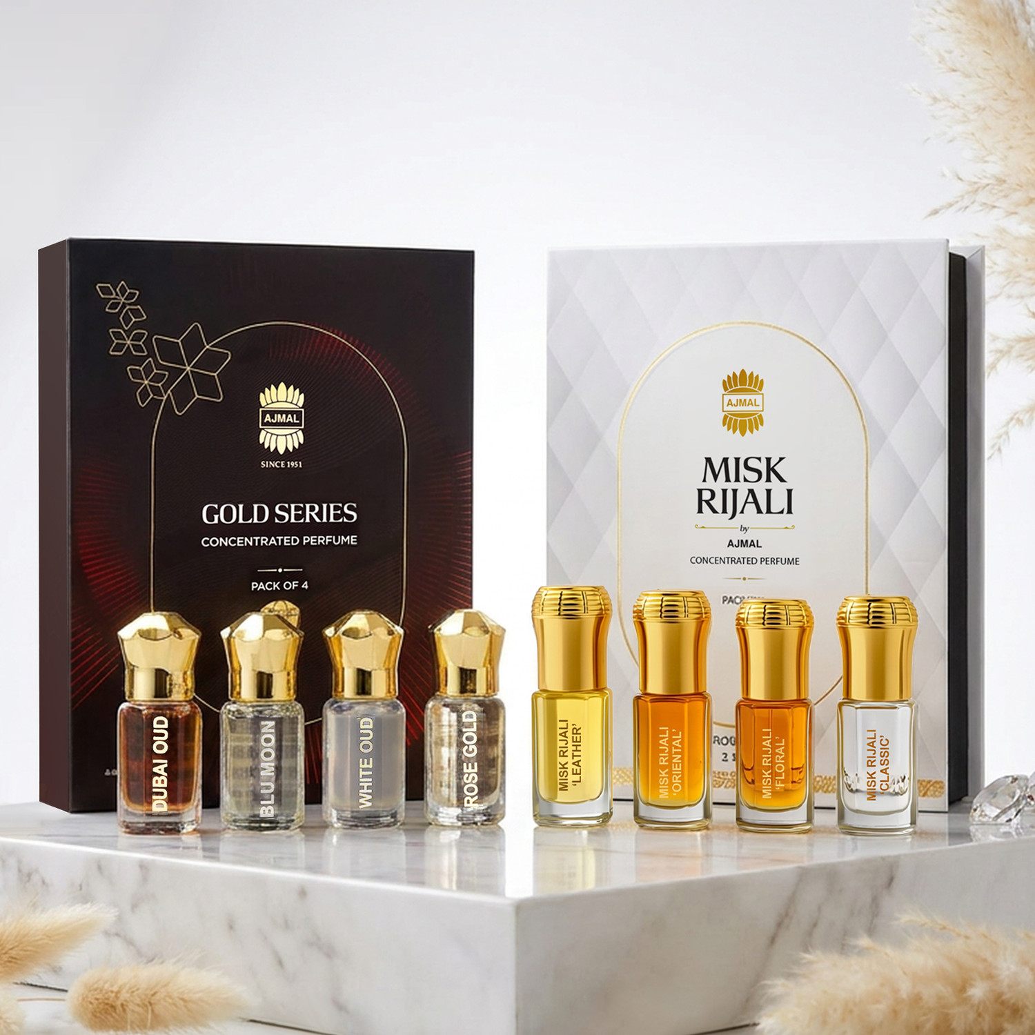 Image of Ajmal Gold Misk Rijali Attar Long Lasting Perfume Oil Classic Musk Luxury Fragrance