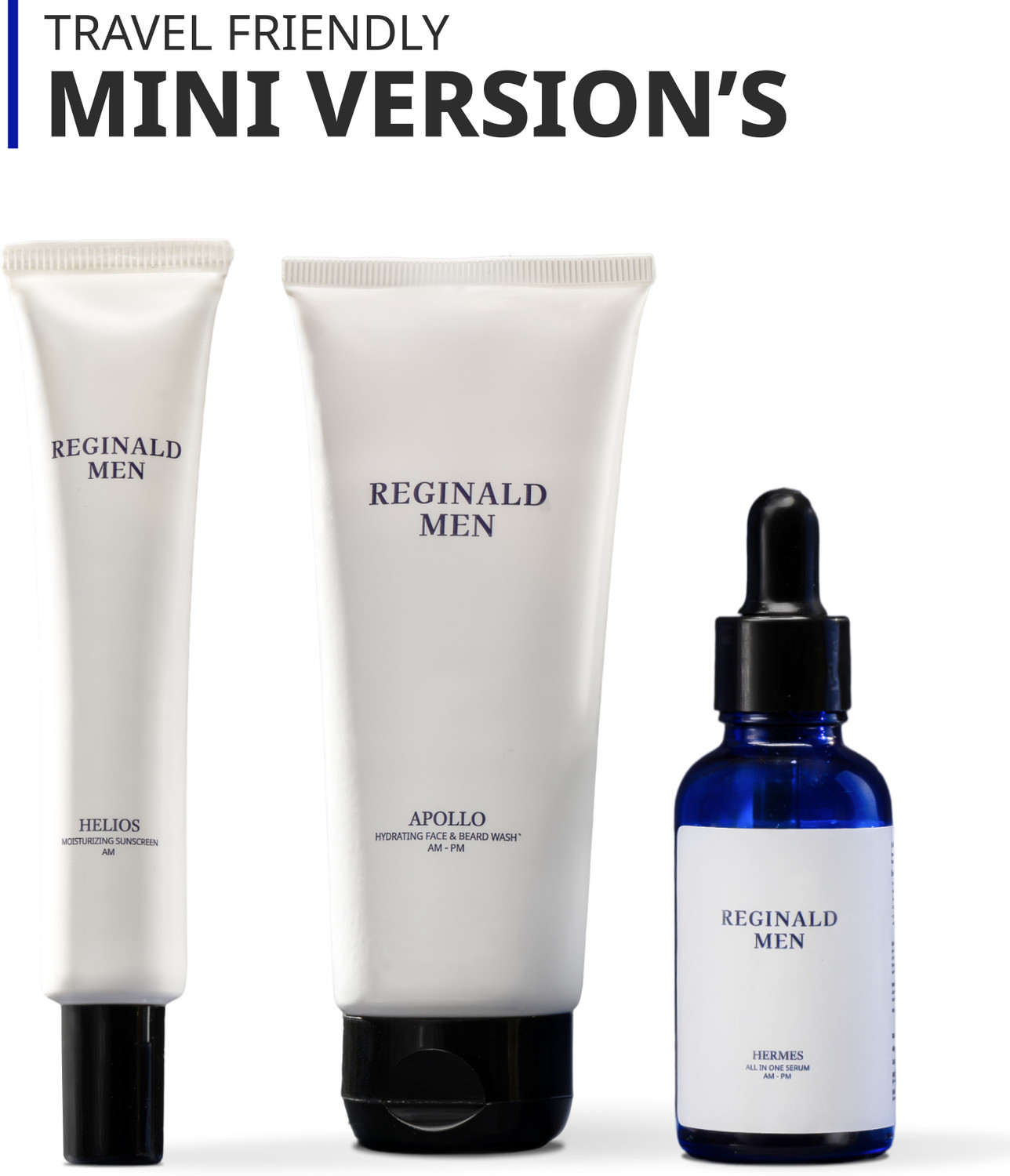 Image of reginaldmen Mini Combo (IGNIS) - Sunscreen, Face Serum & Cleanser