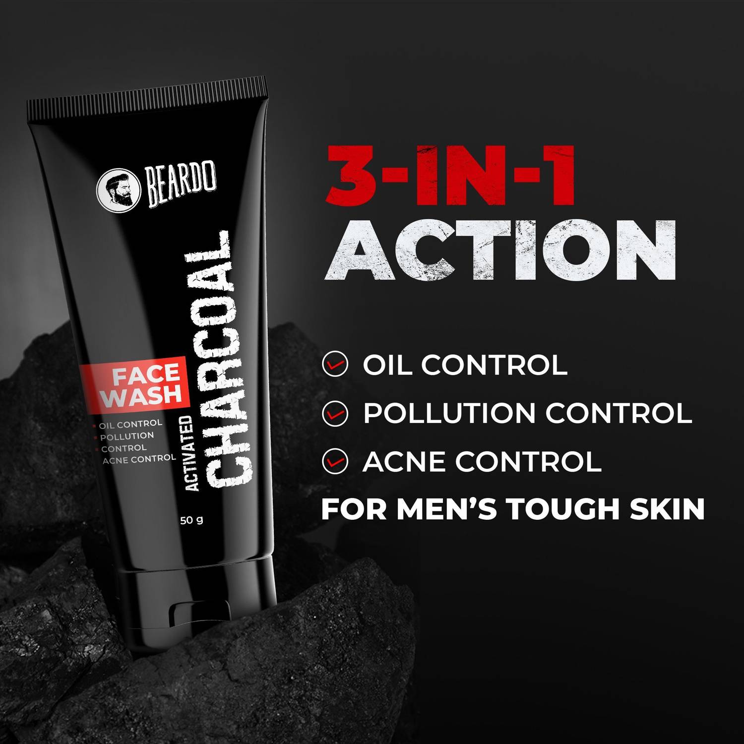 BEARDO Charcoal Detox Kit for Men - Image 3