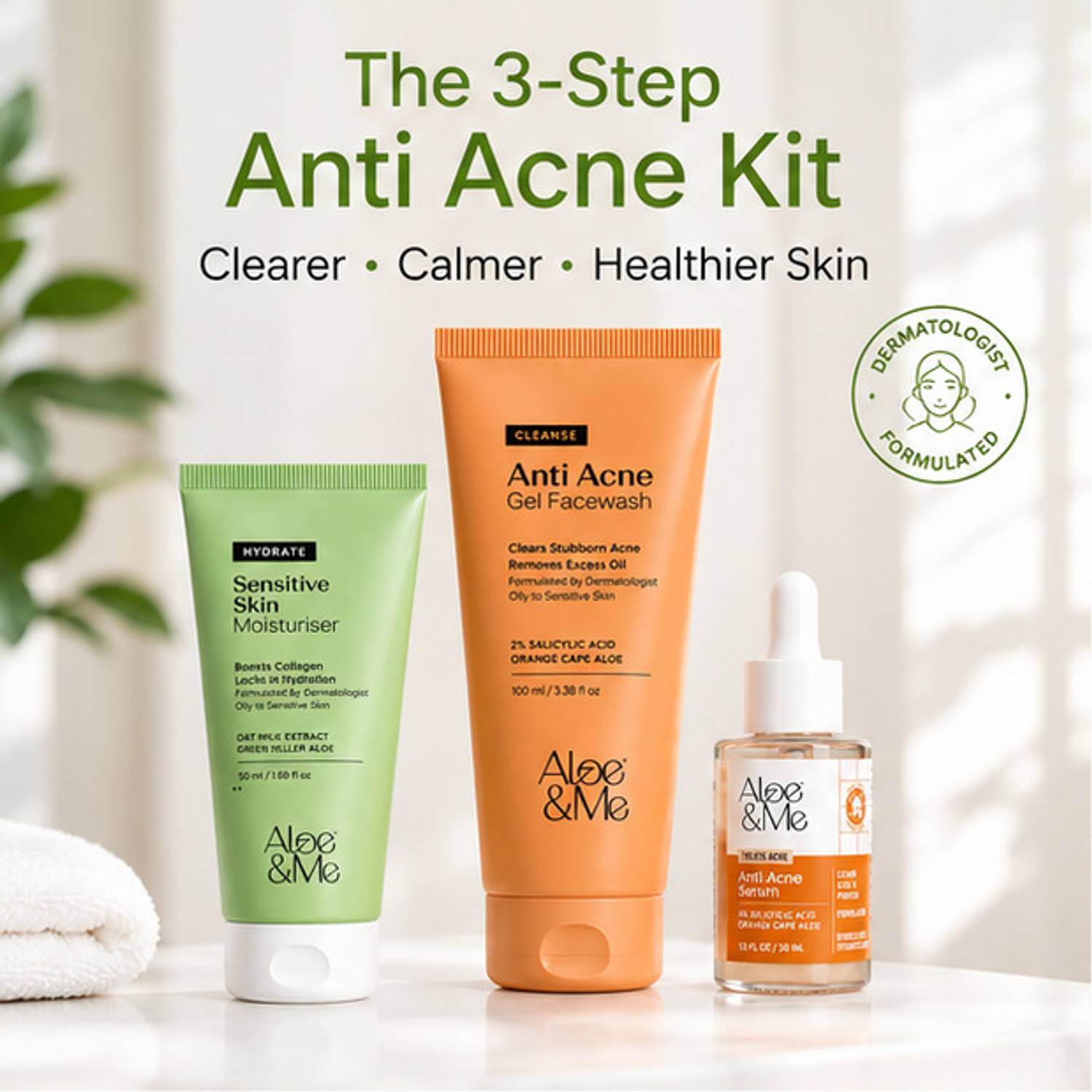 aloe&me 3 Step Anti Acne Kit - Image 2