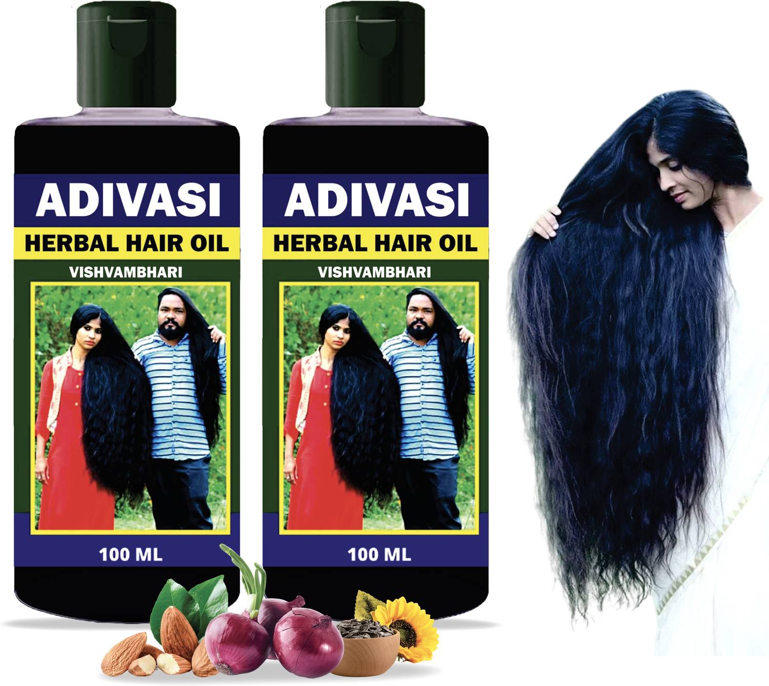 Adivasi Neelambari hair care Reduces Hair Fall And Grows New hair Oil oil Hair Oil