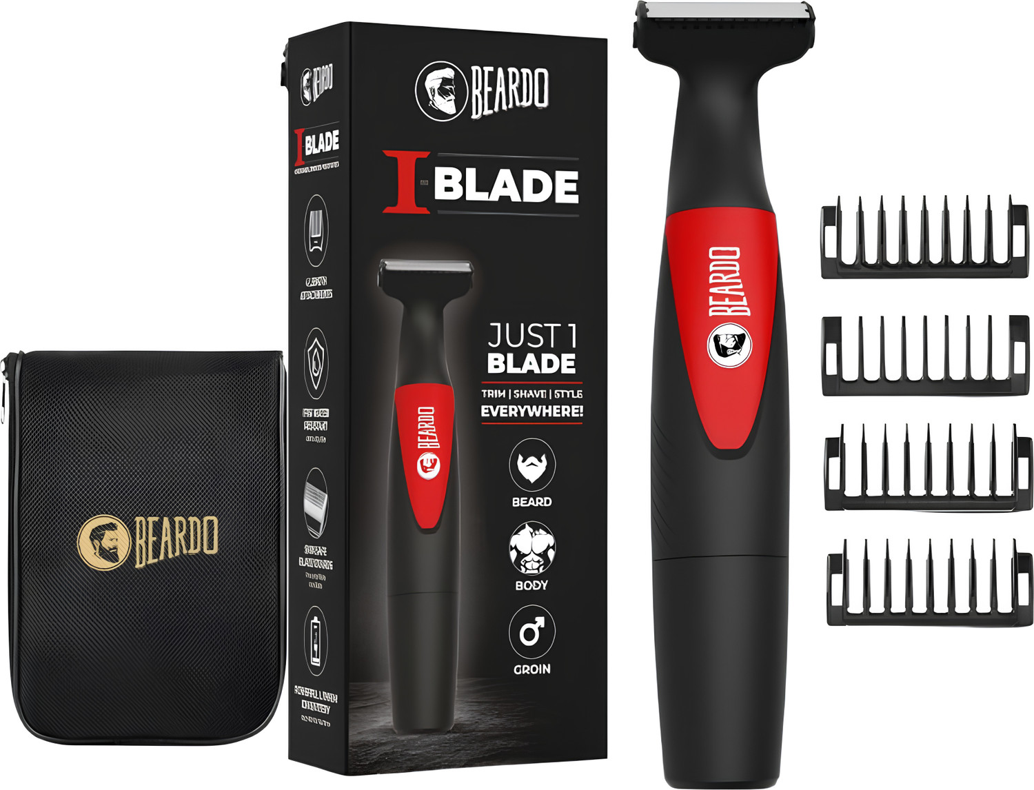 Image of BEARDO I Blade Trimmer & Travel Pouch K