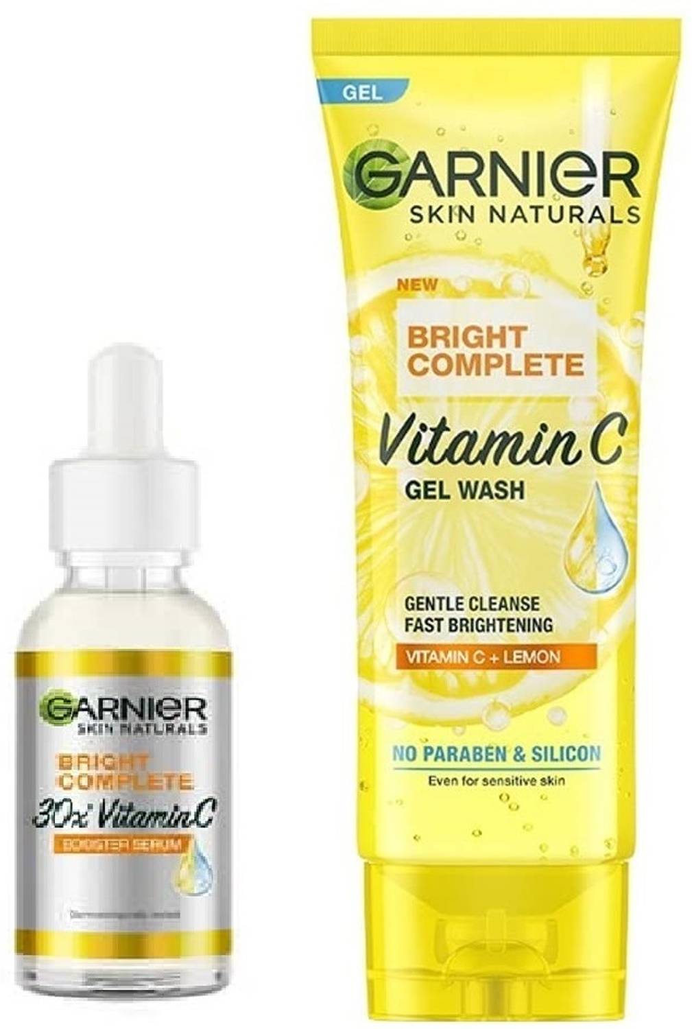Garnier Men 30X Vitamin C Booster Serum 15ml + Face Wash 50g - Image 1