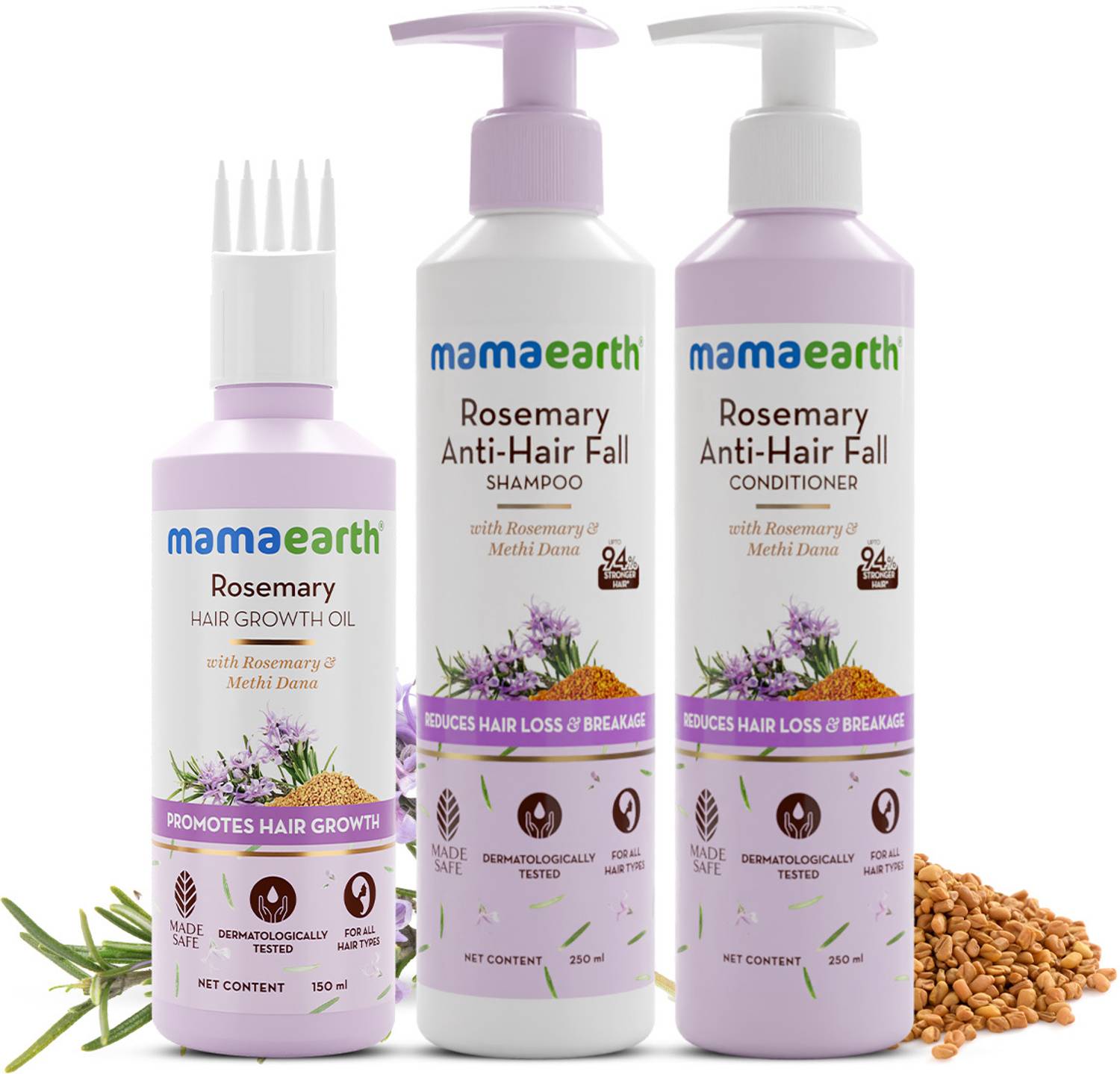 Mamaearth Rosemary Hair Fall Control Kit - Image 1