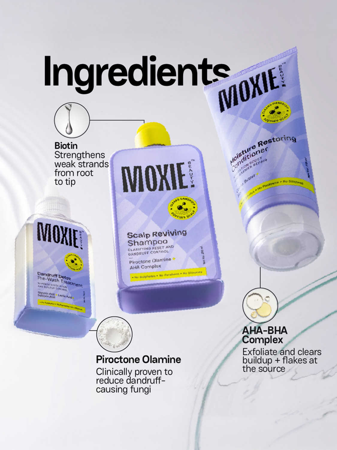 Image of MOXIE BEAUTY Scalp Essentials Trio