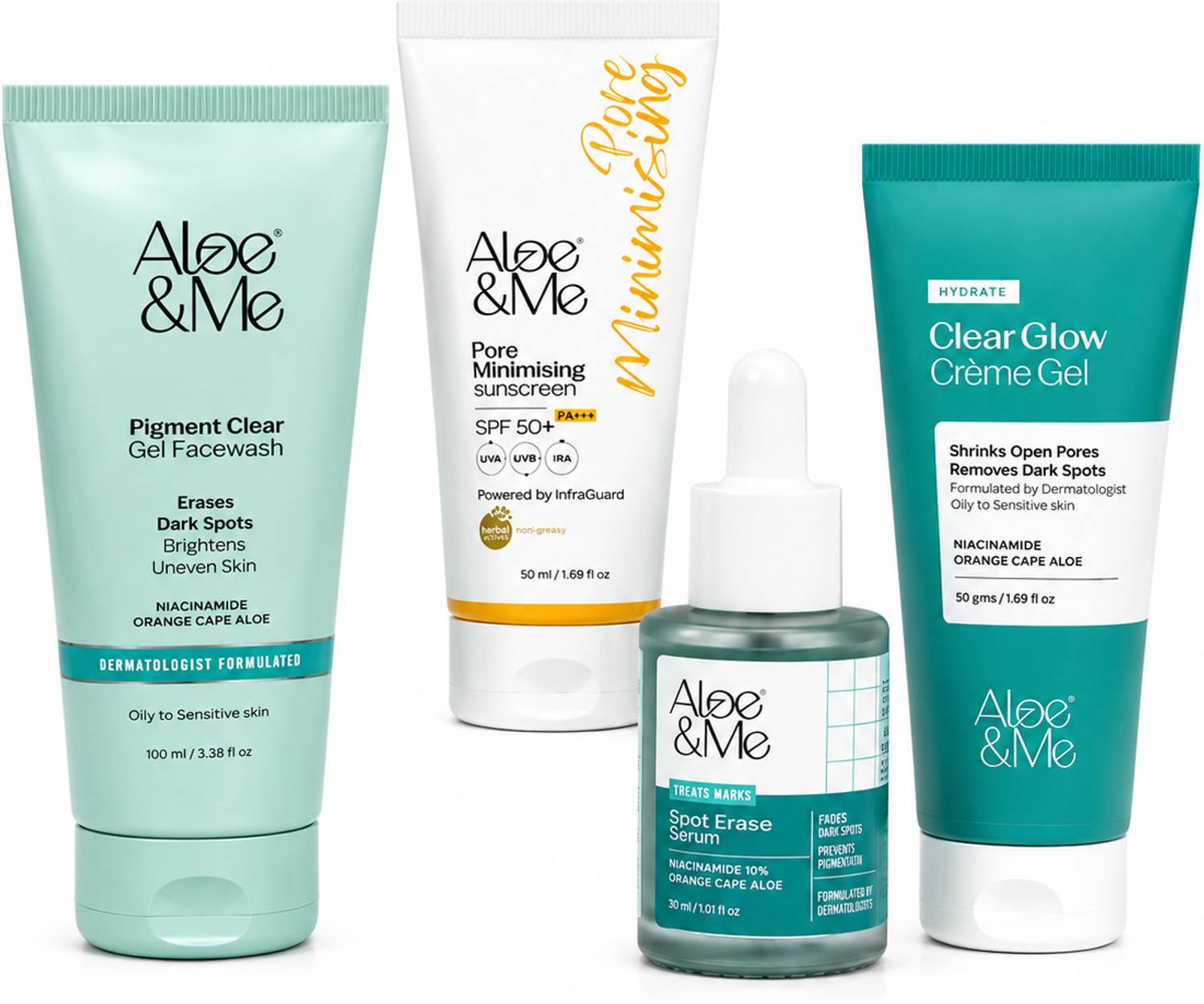 aloe&me 4 Step Pigment Clear Kit