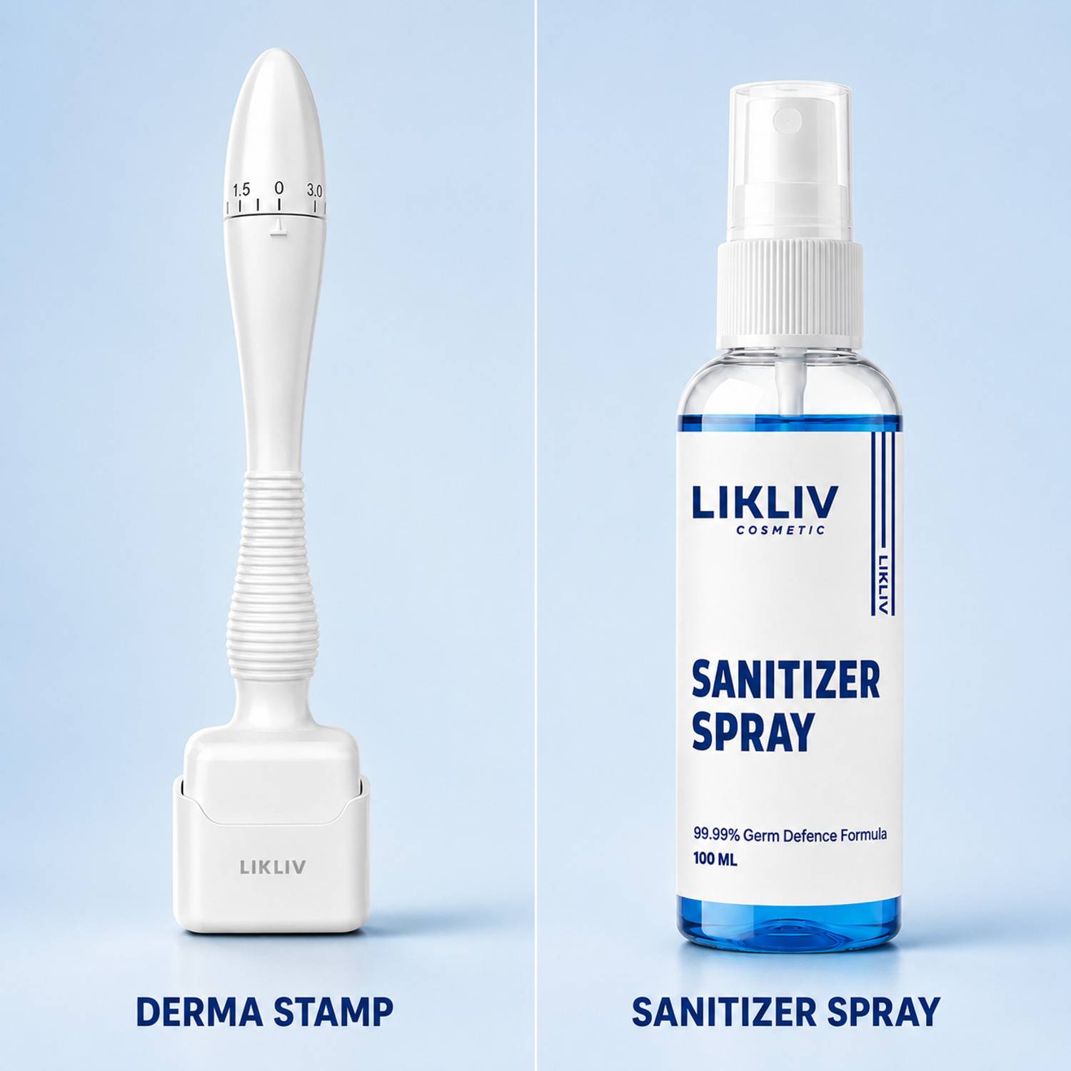LIKLIV Derma Stemp with Sanitizer Spray for Hair & Beard Growth - Image 2