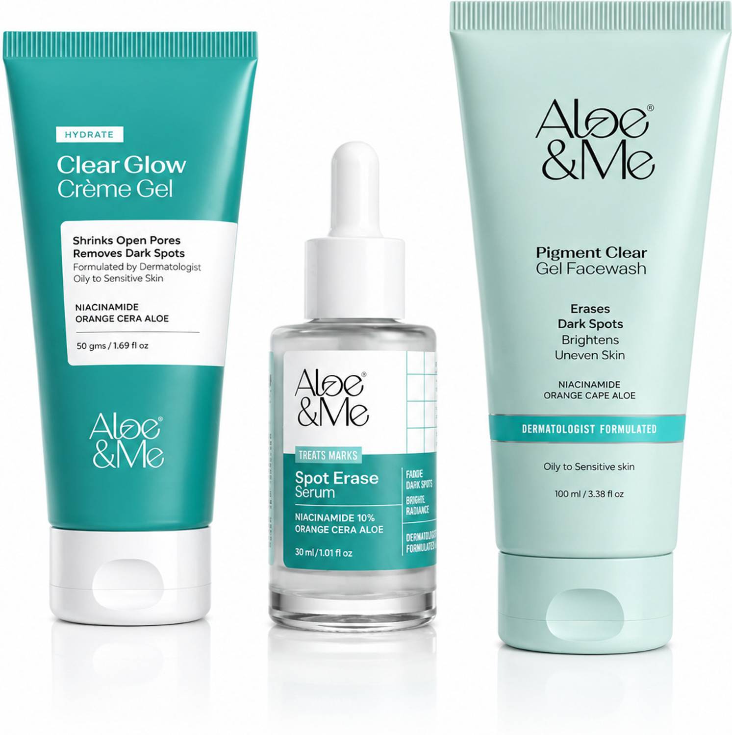 aloe&me 3-Step Acne Marks Kit