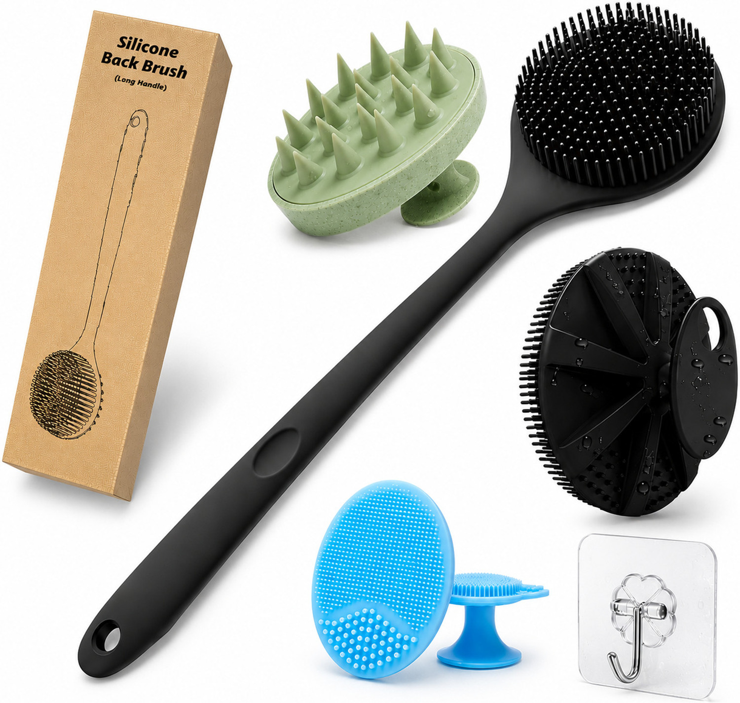 Image of Famire 5-in-1 Silicone Bath Care Set