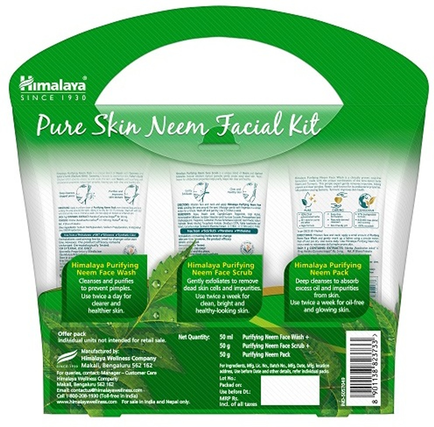 Image of HIMALAYA Pure Skin Neem Facial Kit (3 Items in the set)