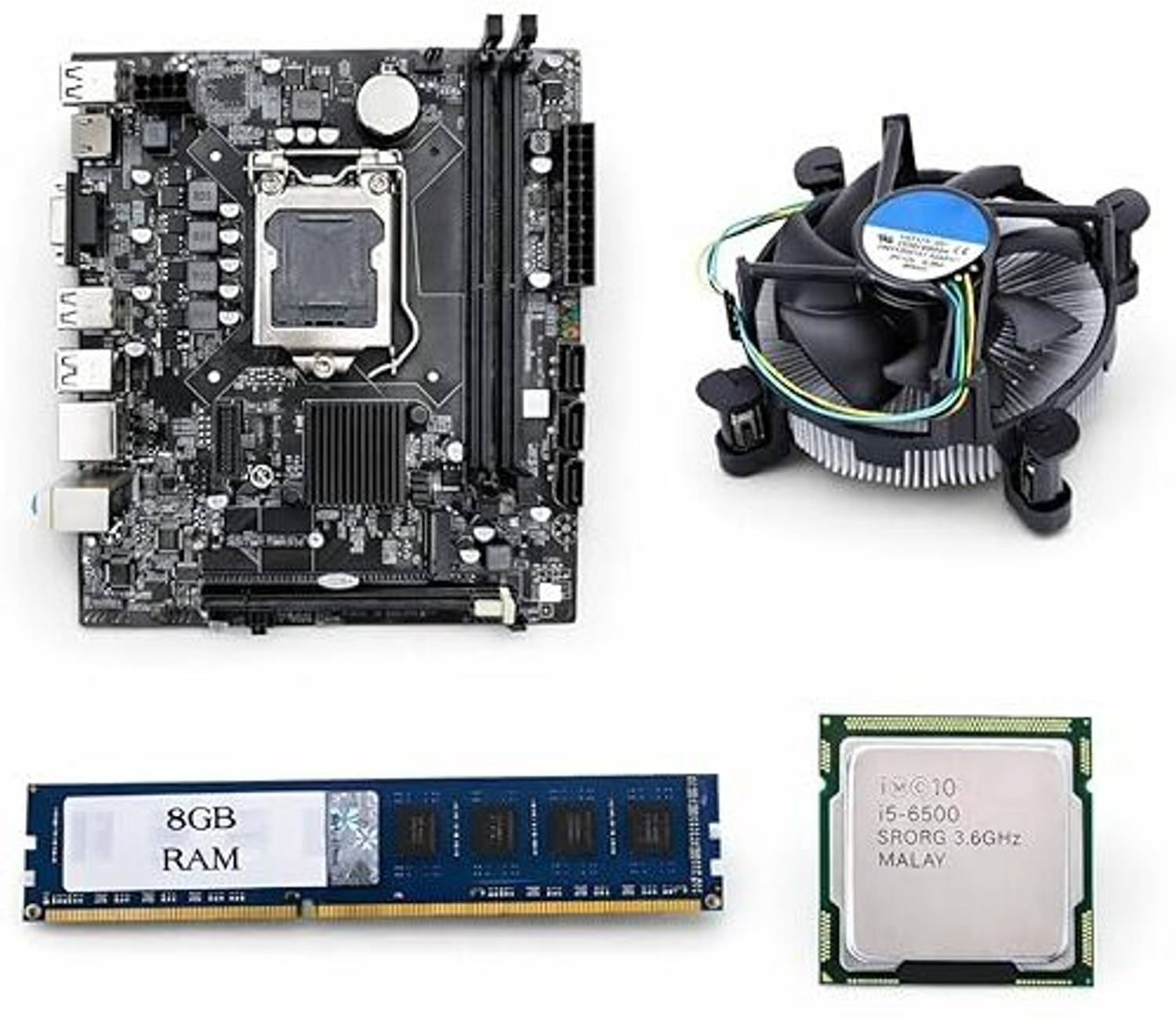 CPU WALA H110 Combo i5 6500 + 4GB DDR4 RAM + Cooling Fan