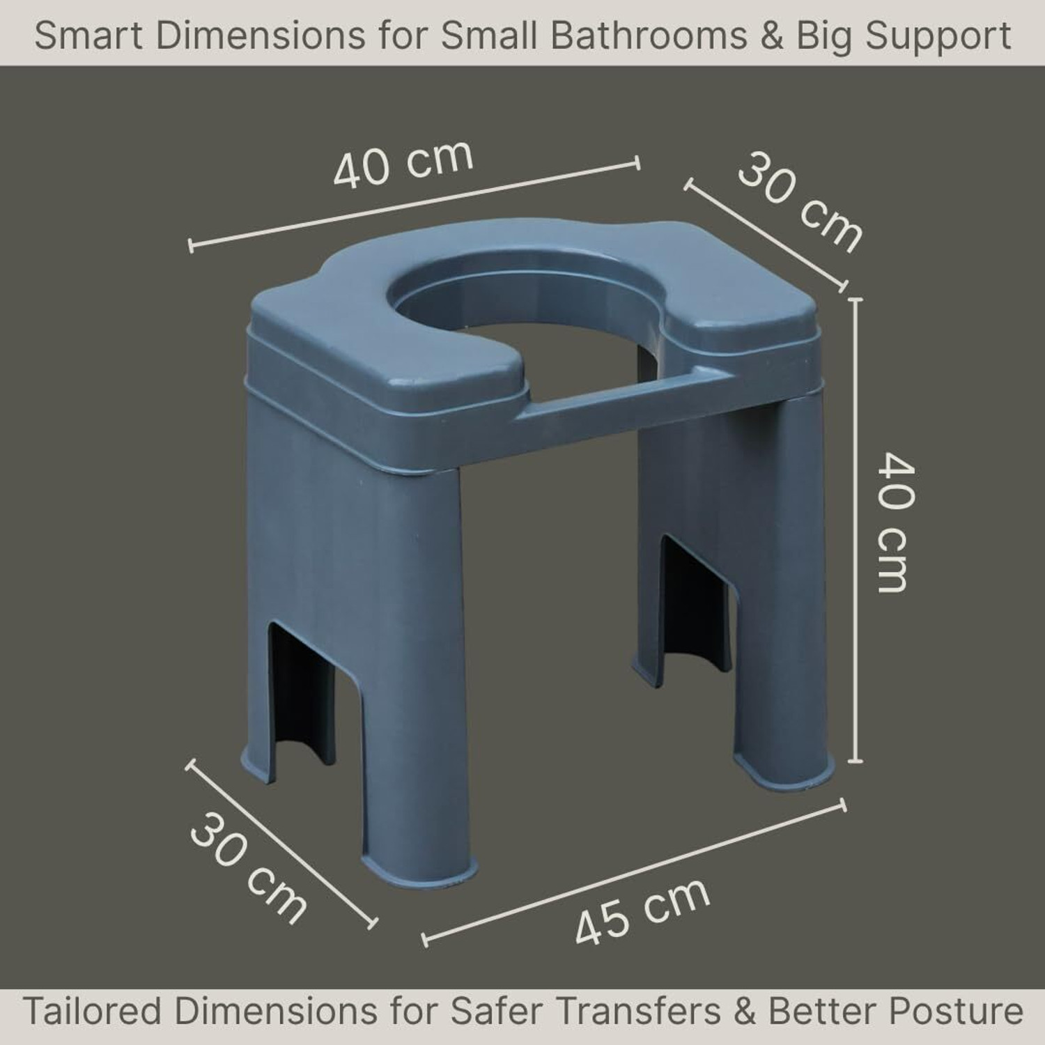 Image of veayva Indian Toilet Stool | Indian to Western Toileting For Pregnant women, Patients Commode Shower Chair