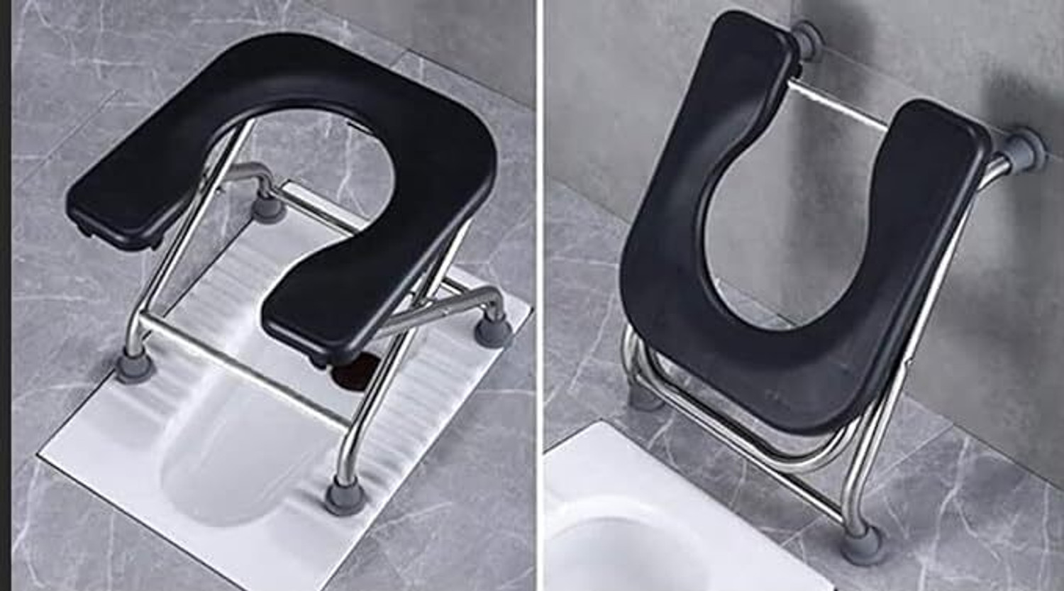 Image of ojlaa Commode Chair for unisex /ADULT Comfortable Safe chair Commode Chair Commode Chair