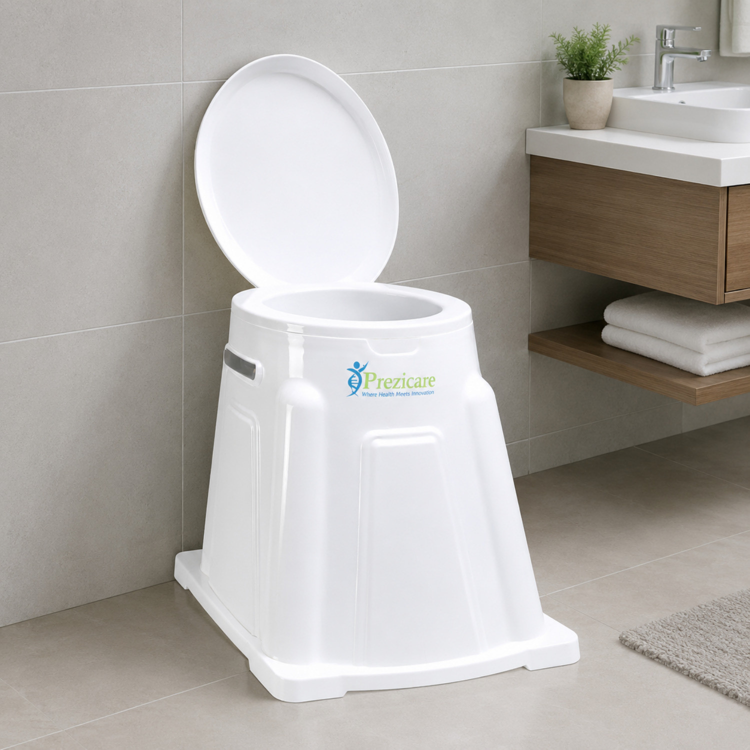 Image of Prezicare Indian To Western Toilet Converter | For Elderly & Disabled Commode Chair