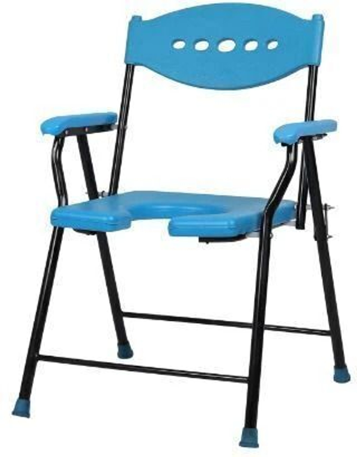 Image of cutfine Premium Folding Commode Chair Indian Toilet Seat For Elderly Disabled,Paitent Commode Chair