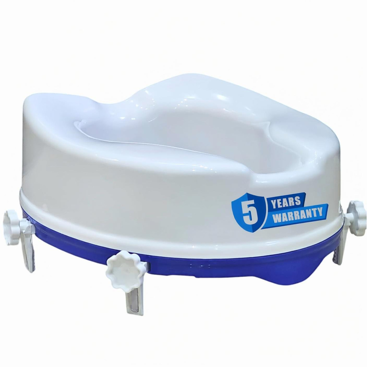 Image of veayva Raised Toilet Seat | Commode Seat Elevator | Commode Raiser 6 Inch Knee Patients Commode Chair