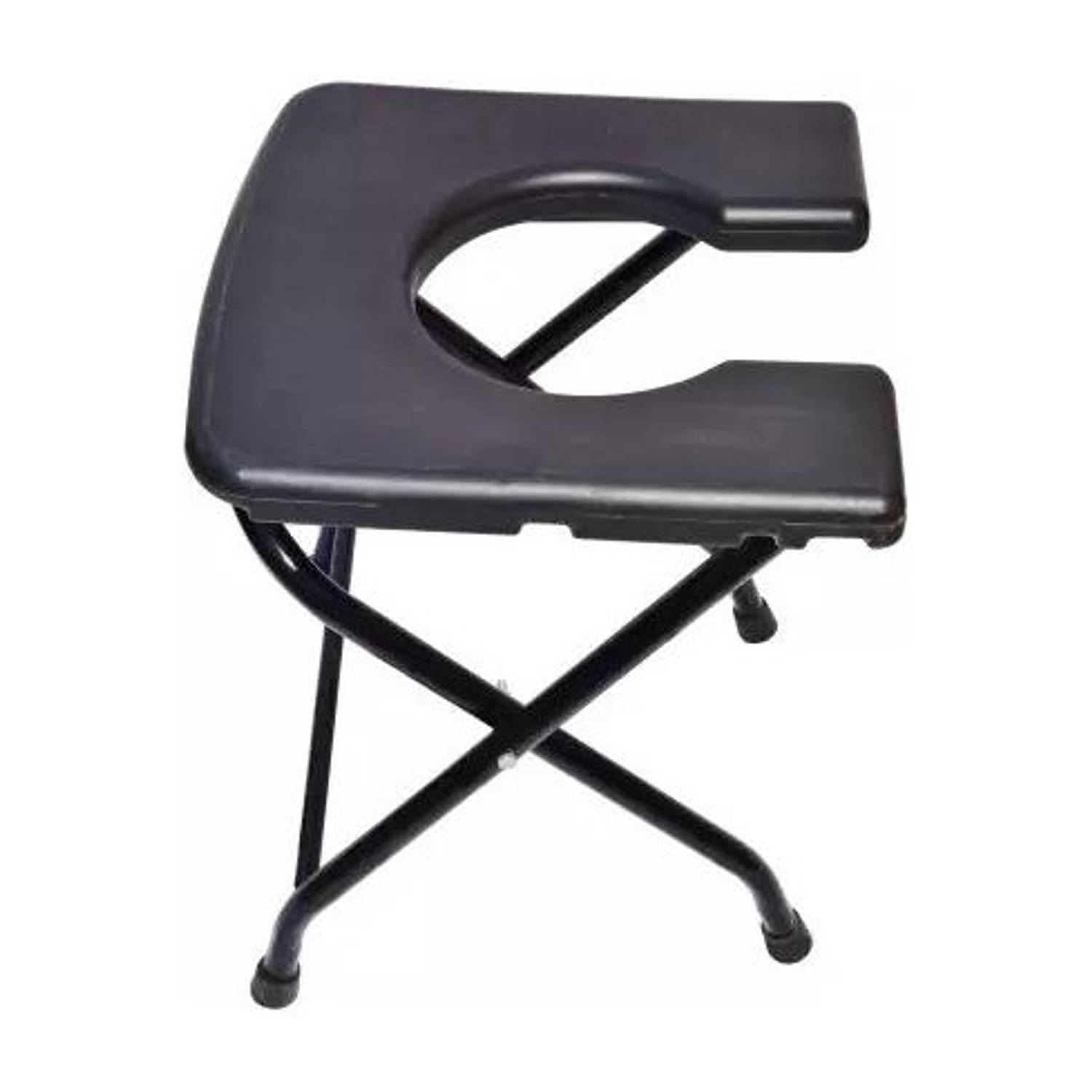 BEDICIA Premium Quality Powder Coated commode seat with pot comfortable and anti-skid Commode Chair