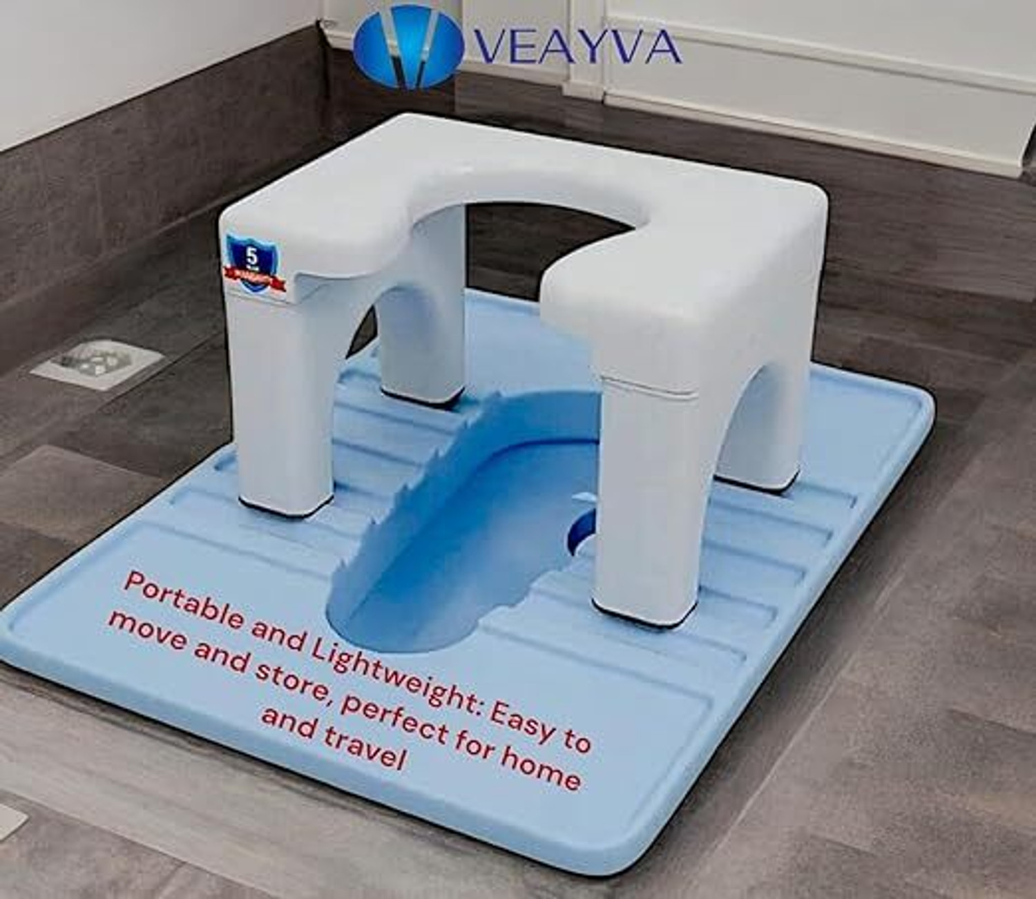 Image of veayva Indian Toilet Stool | Indian to Western Toileting For Elderly,Knee Patients Commode Shower Chair