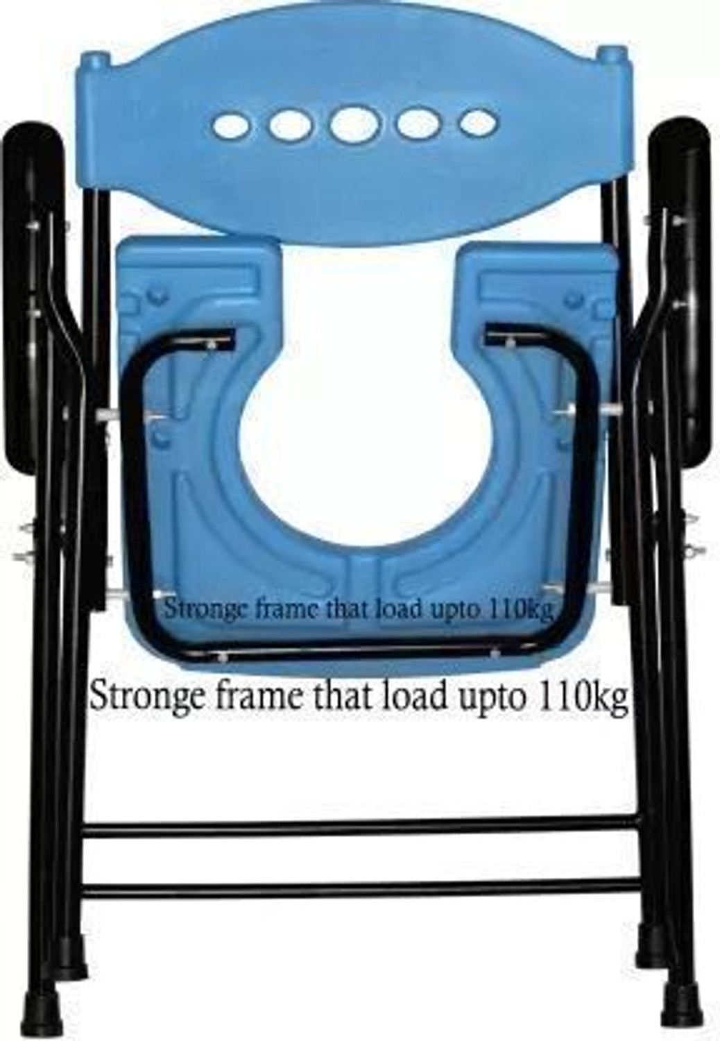 Image of cutfine Premium Folding Commode Chair Indian Toilet Seat For Elderly Disabled,Paitent Commode Chair