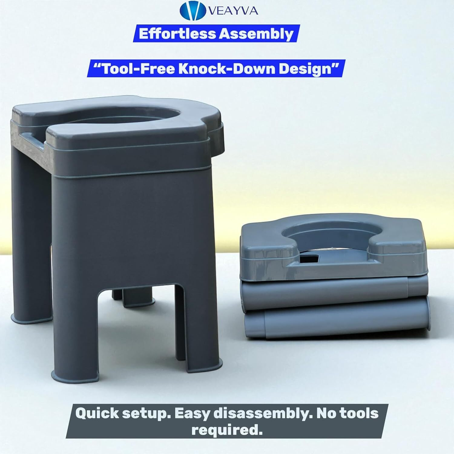 Image of veayva Indian Toilet Stool | Indian to Western Toileting For Pregnant women, Patients Commode Shower Chair