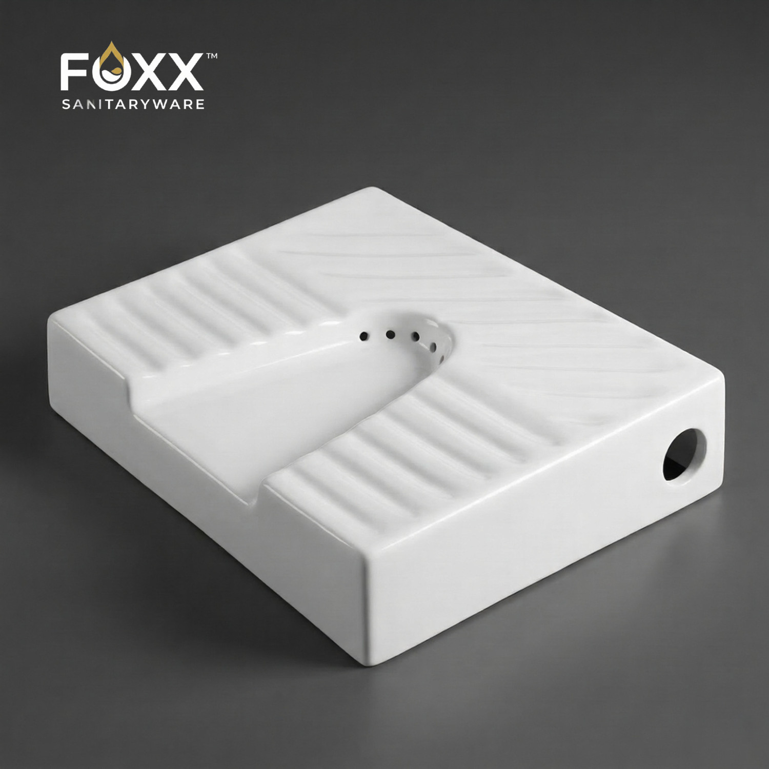 Image of Foxx Sanitaryware Premium White Ladies Urinal Urinal for Ladies (17x14x4) Standard Commode Urinal