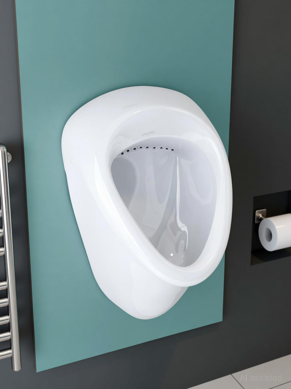 Image of Plantex Urinal Pot for Men Urinal Toilet for Men /Wall Mount Urinal Pot for Gents /Male Toilet for Washroom Standard Commode Urinal