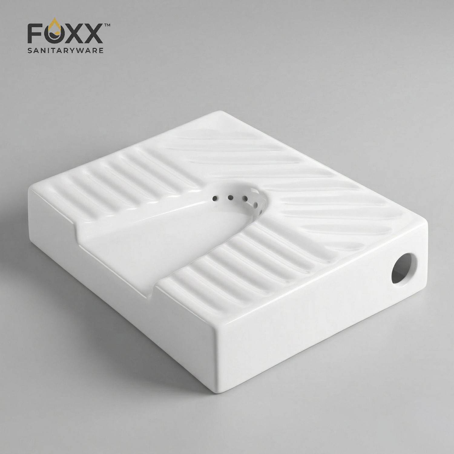 Image of Foxx Sanitaryware Premium White Ladies Urinal Urinal for Ladies (17x14x4) Standard Commode Urinal