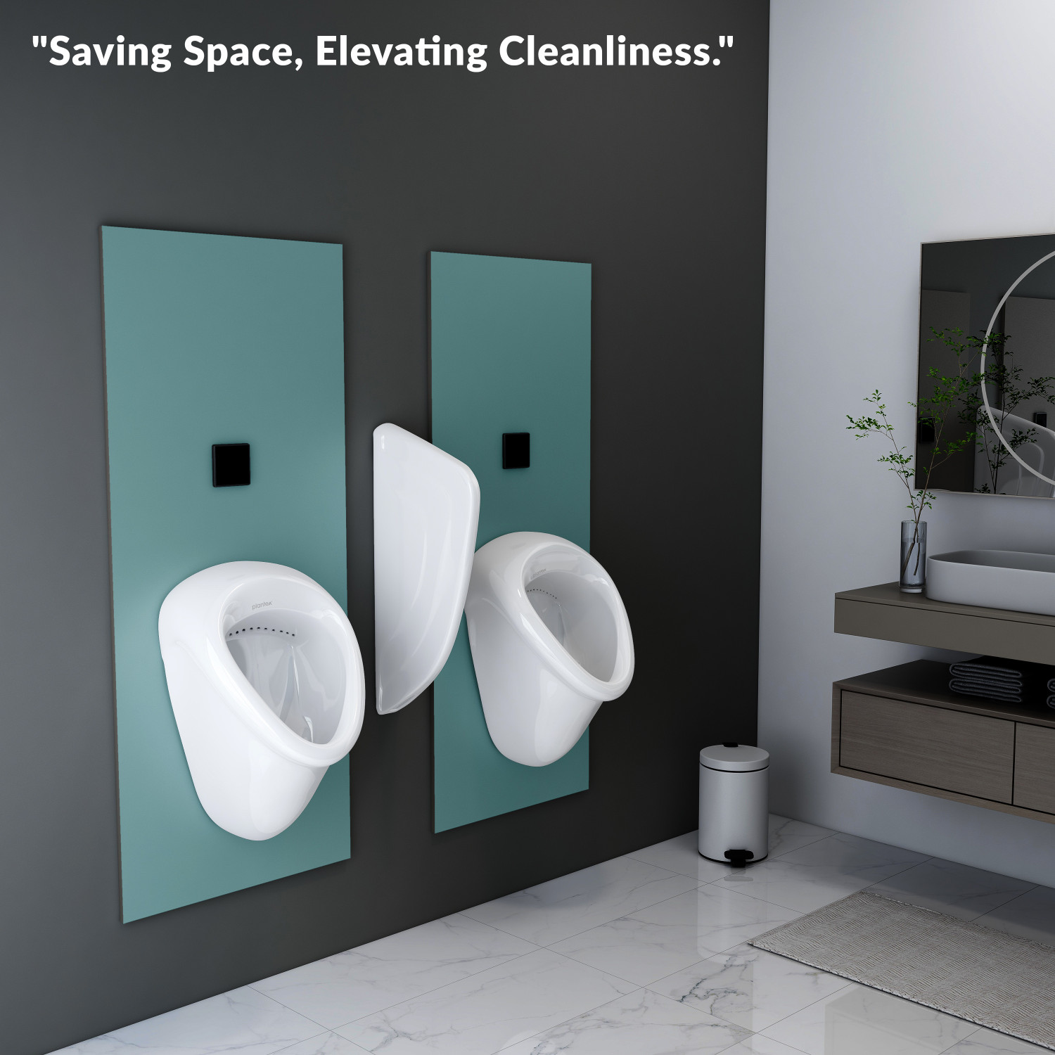 Image of Plantex Urinal Pot for Men Urinal Toilet for Men /Wall Mount Urinal Pot for Gents /Male Toilet for Washroom Standard Commode Urinal