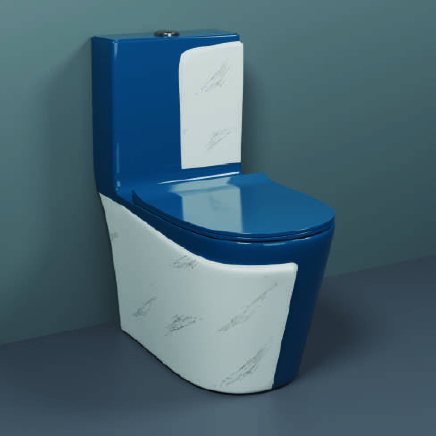 4VIEW One-Piece Western Commode | Modern Ceramic Water Closet with Soft Close Seat RM - 1029 | 660L x 375W x 740H mm Western Commode