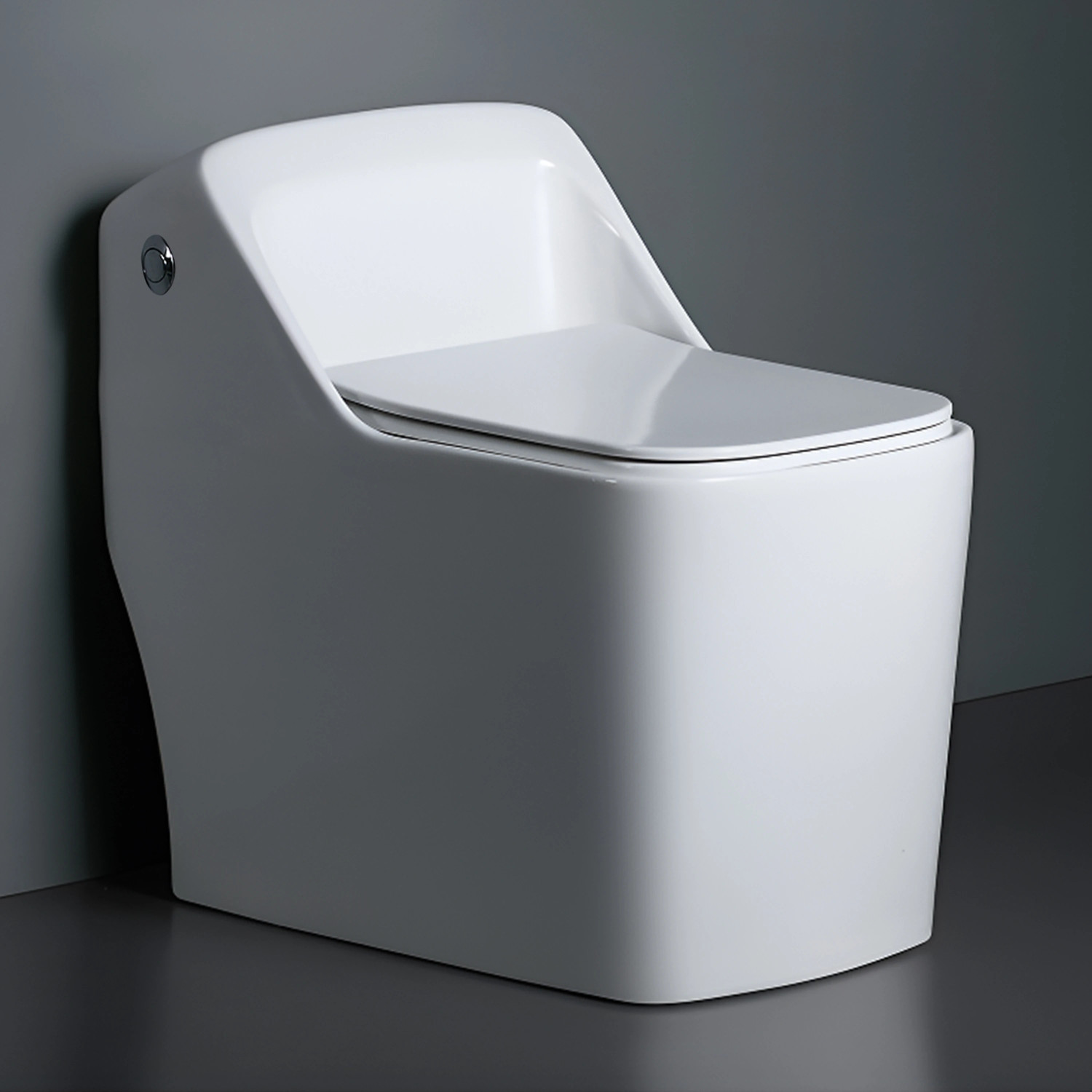 Image of Plantex Ceramic Rimless Western Toilet /Water Closet /Commode With Seat - S Trap Outlet (APS-3011) Western Commode
