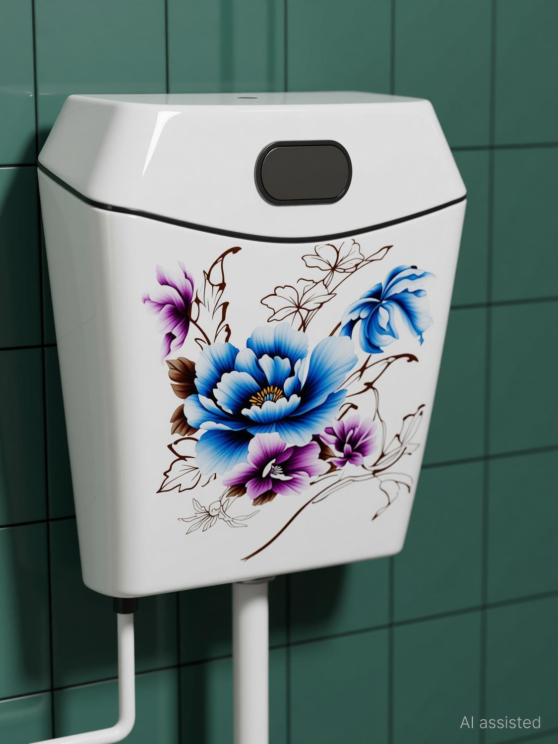 Image of Flipkart SmartBuy Luxurious Ewc Square Floor Mounted S-Trap Commode With Flush Tank ewc Western Commode