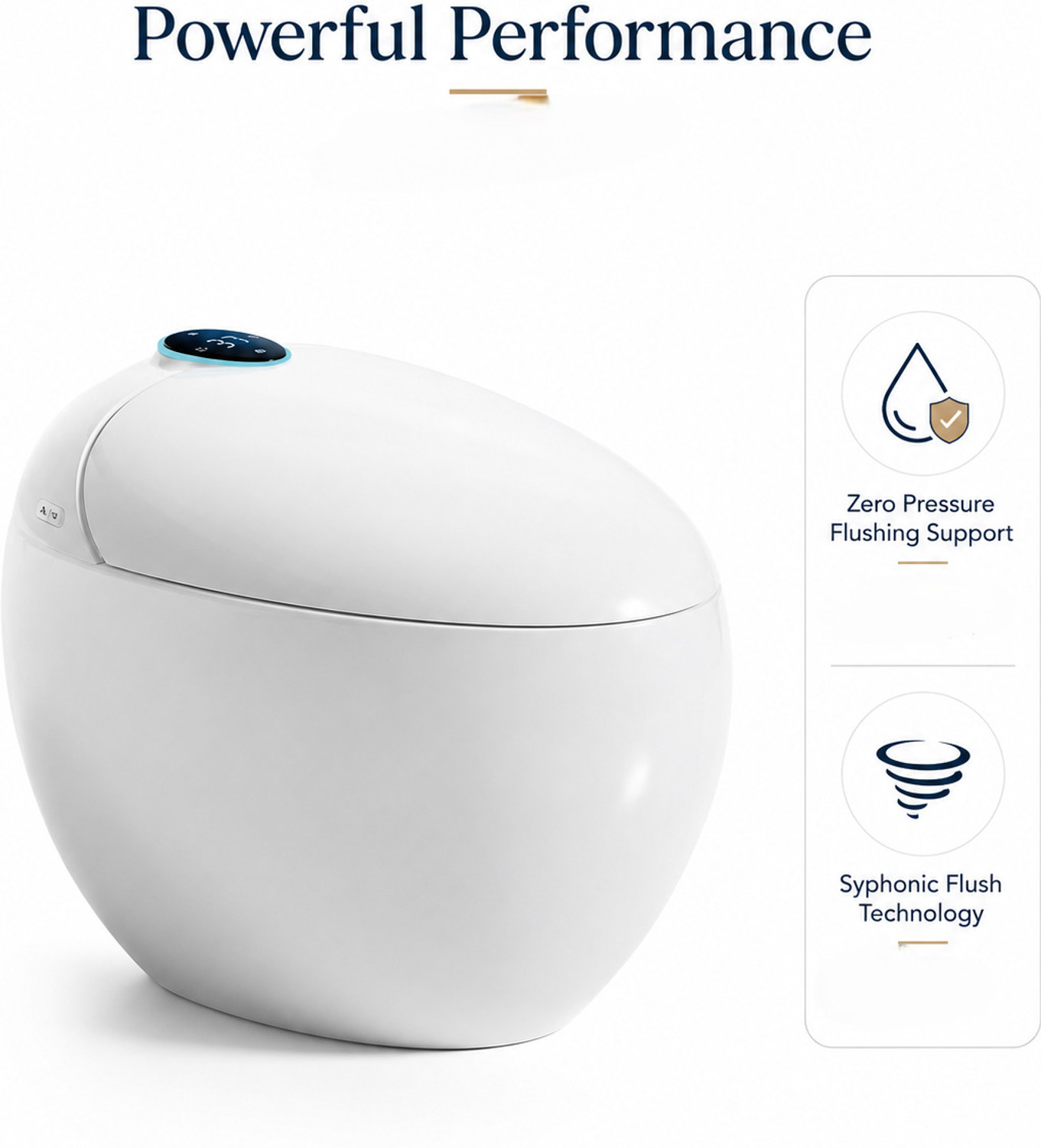 Image of Uniwell UNIWELL Smart One Piece Toilet | Ceramic Floor Mounted WC with Syphonic Flush | US-7004 Western Commode