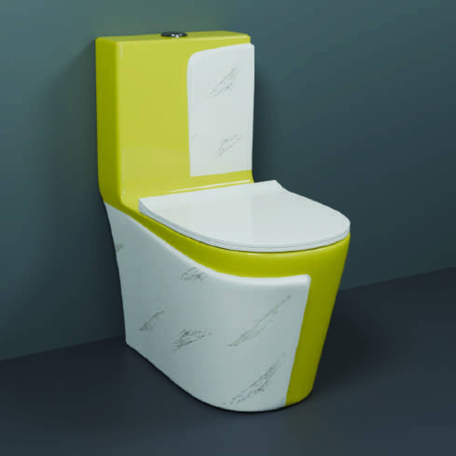 AGOEN One-Piece Western Commode | Modern Ceramic Water Closet with Soft Close Seat RM - 1017 | 660L x 375W x 740H mm Western Commode